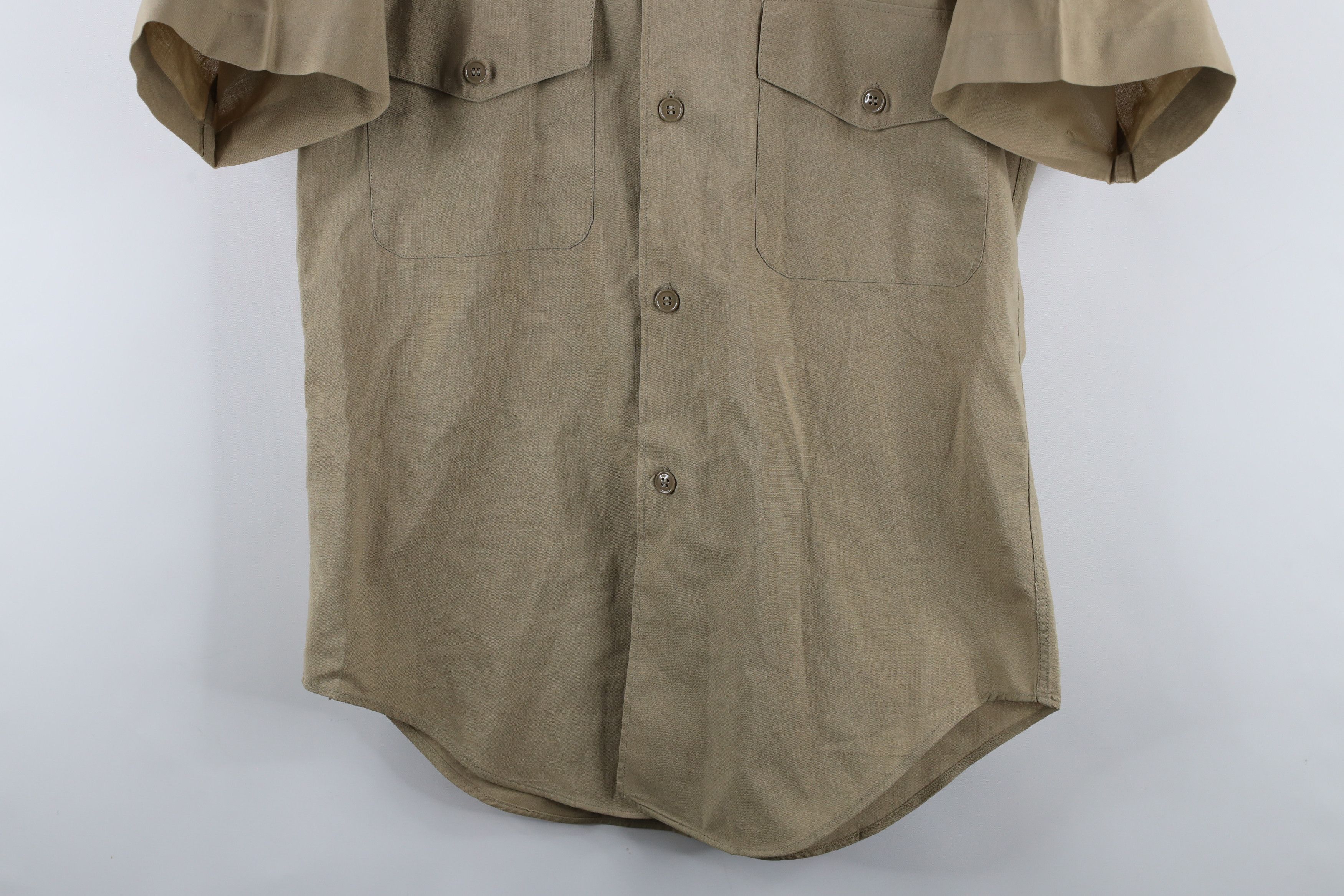 Vintage Vintage 60s 70s Vietnam War Military Field Button Shirt Size US L / EU 52-54 / 3 - 3 Thumbnail