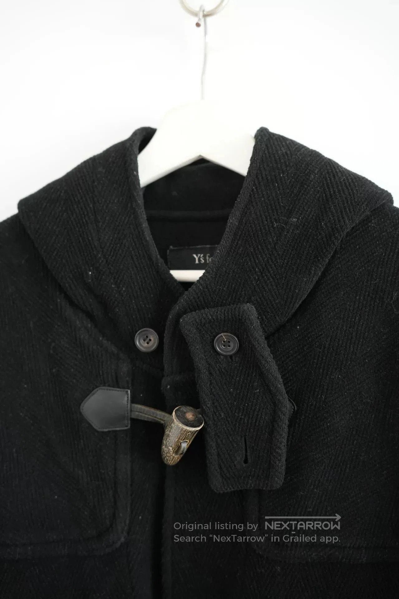 Y's for Men yohji yamamoto black wool toggle coat. Size US L / EU 52-54 / 3 - 3 Thumbnail