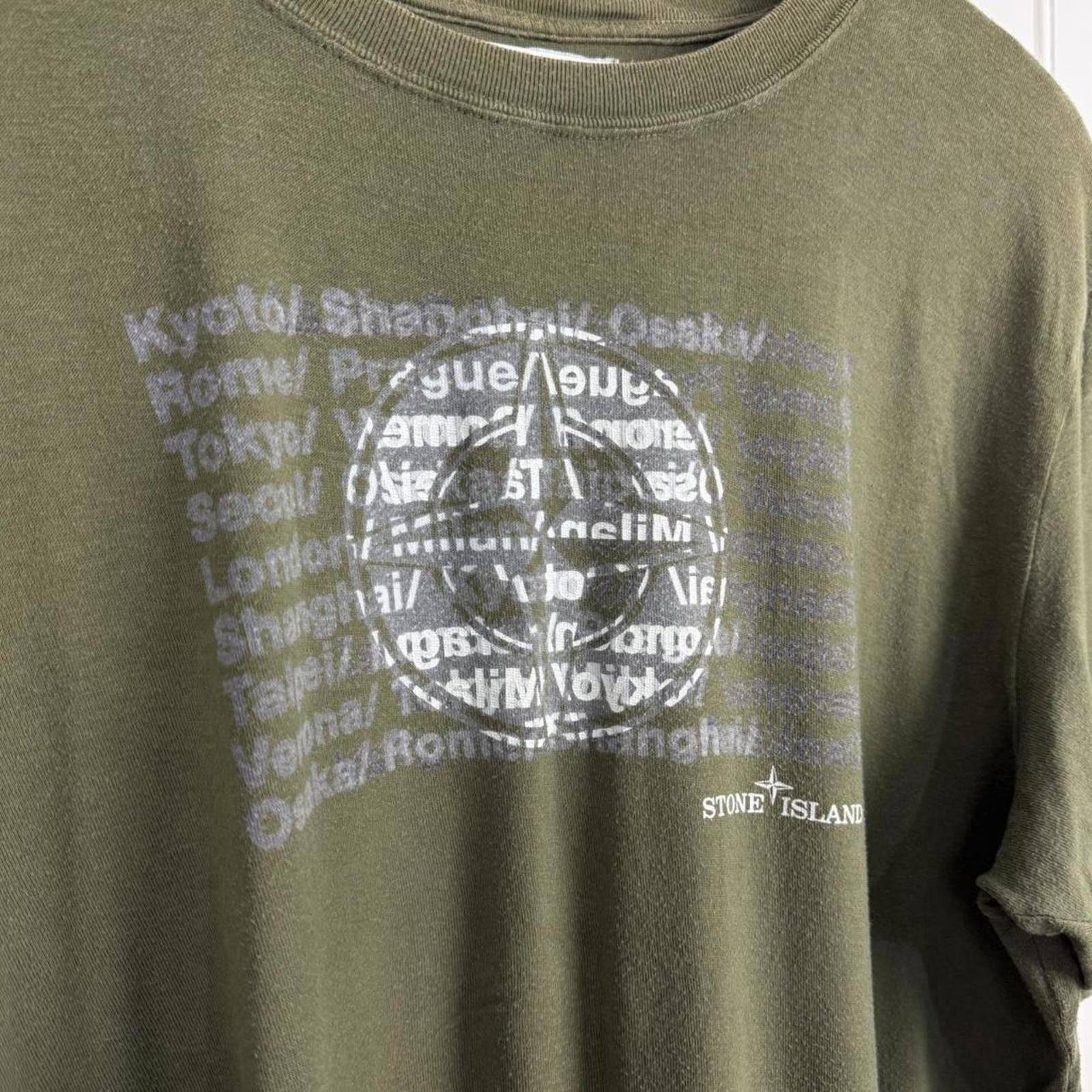 Stone Island 2000’s Stone Island Logo Shirt Size US L / EU 52-54 / 3 - 3 Thumbnail