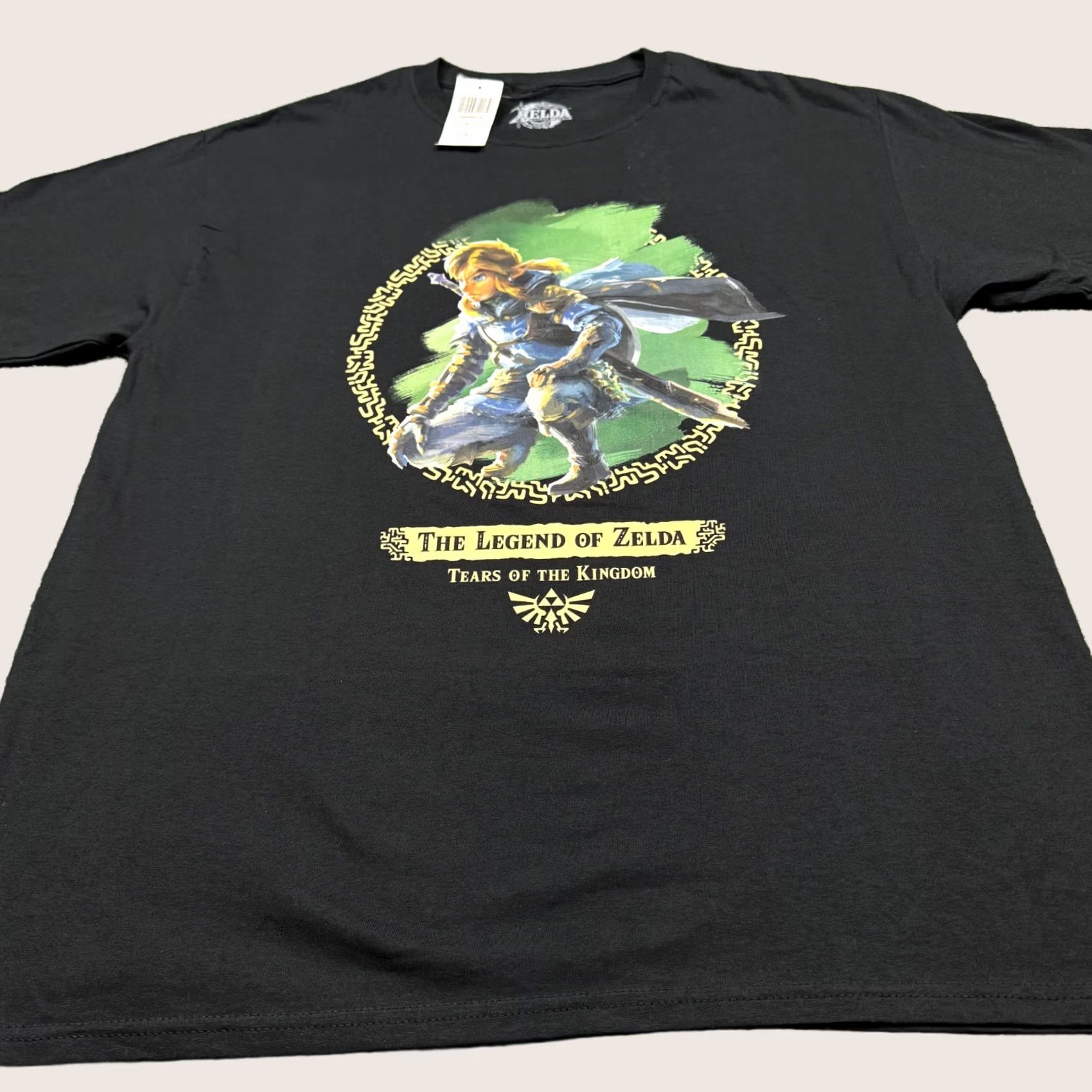 Vintage Zelda Legend Of The Kingdom Graphic T Shirt Men's L Black Game Tee Size US L / EU 52-54 / 3 - 1 Thumbnail