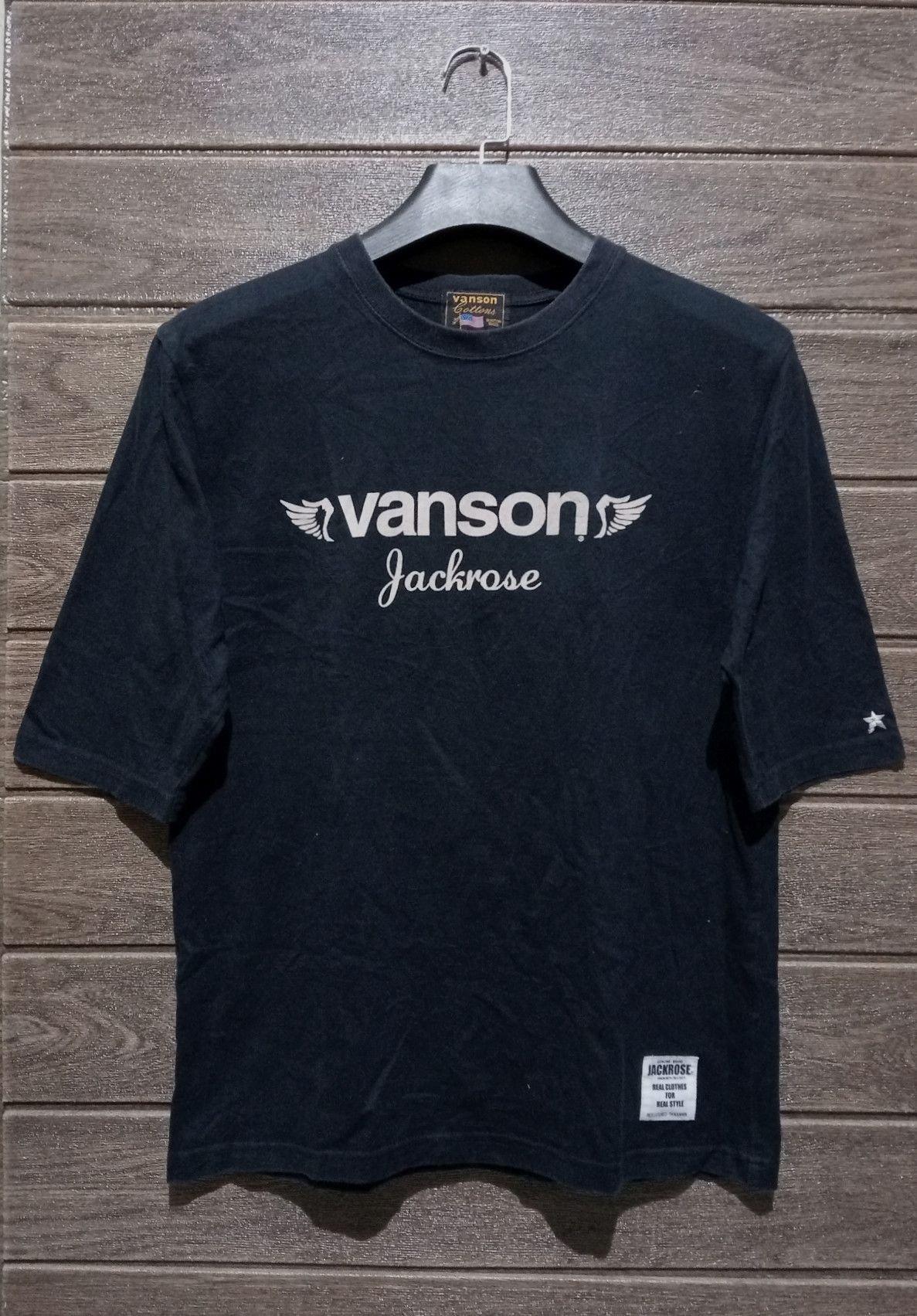 Vanson Leathers Vintage Vanson Leather X Jackrose Embroidery 3Q Sleeve Tee Size US M / EU 48-50 / 2 - 2 Thumbnail