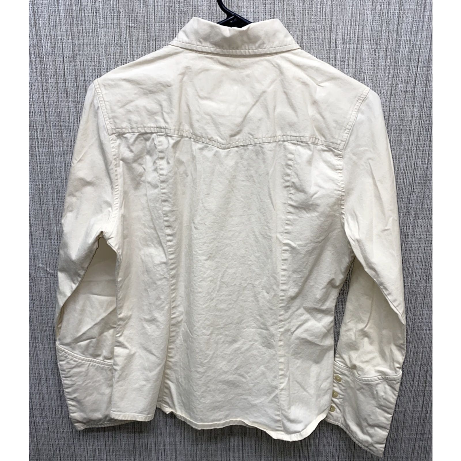 Harley Davidson Harley-Davidson Shirt Womens Beige Long Sleeve Button-Up Size M Cotton Size M / US 6-8 / IT 42-44 - 5 Thumbnail