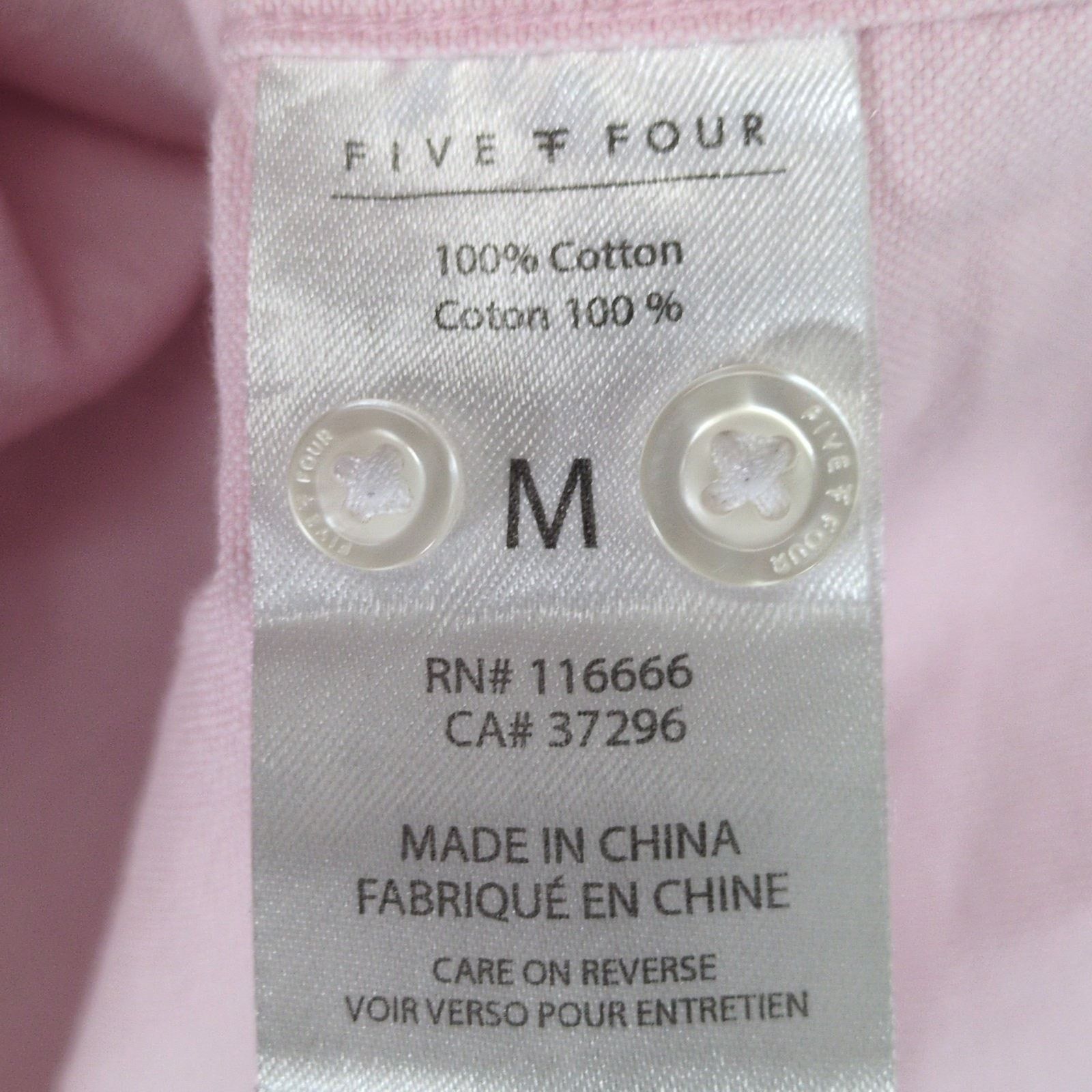 Five Four Five Four Poggy The Man Pink Button Down Dress Shirt Size US M / EU 48-50 / 2 - 5 Thumbnail