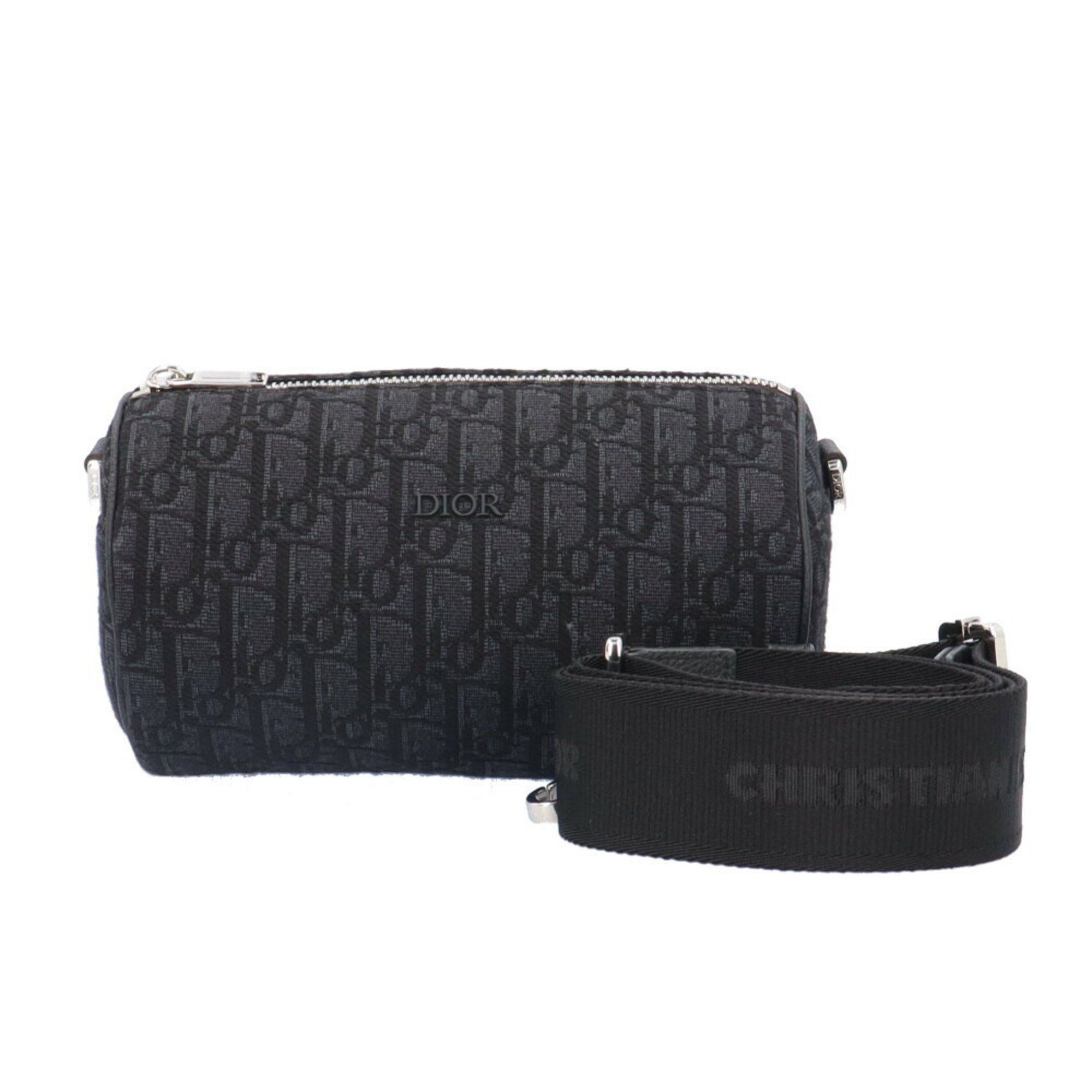 image of Christian Dior Roller Bag Shoulder Canvas Black Unisex, Women's