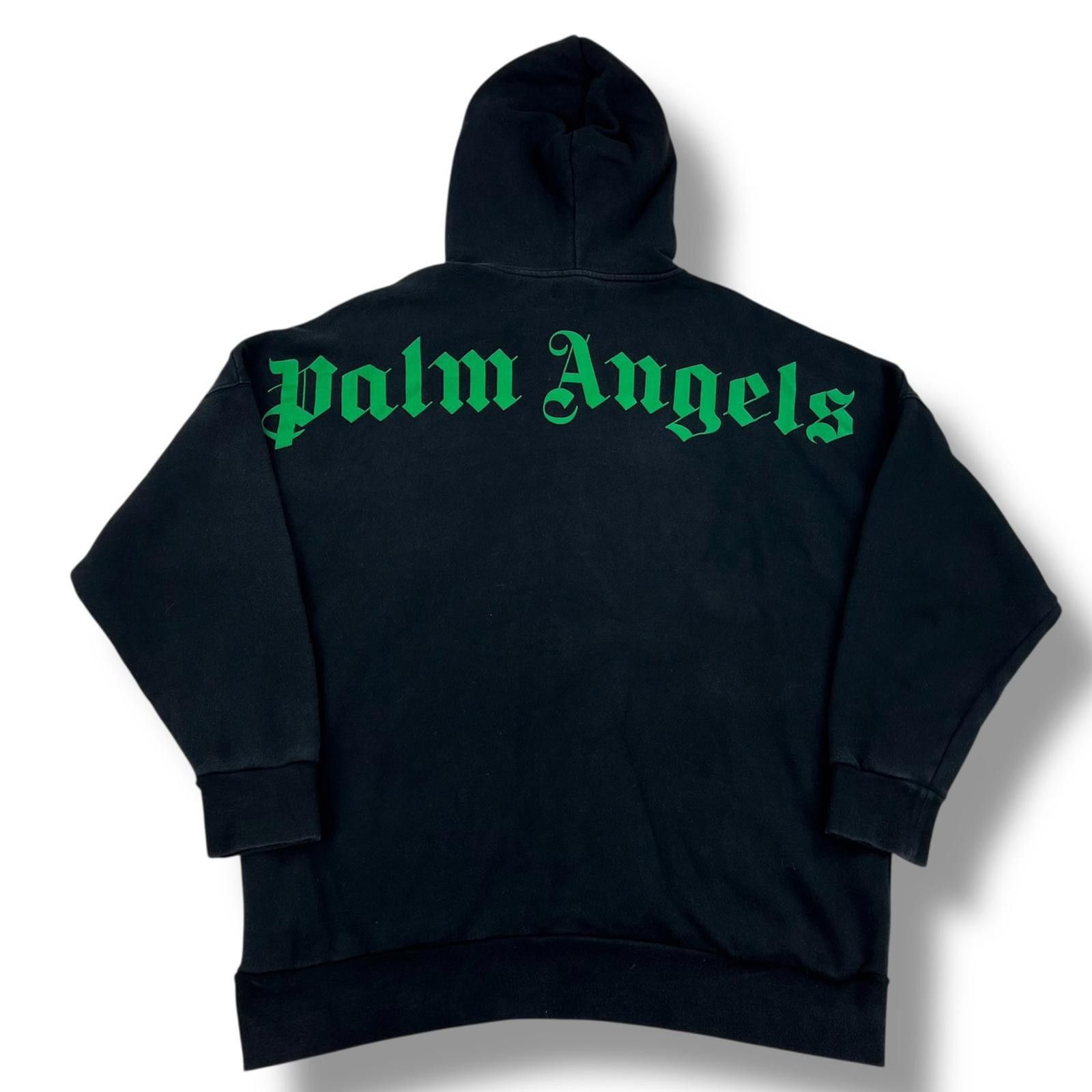 Palm Angels Palm Angels Green Spellout Hoodie Size US L / EU 52-54 / 3 - 2 Thumbnail