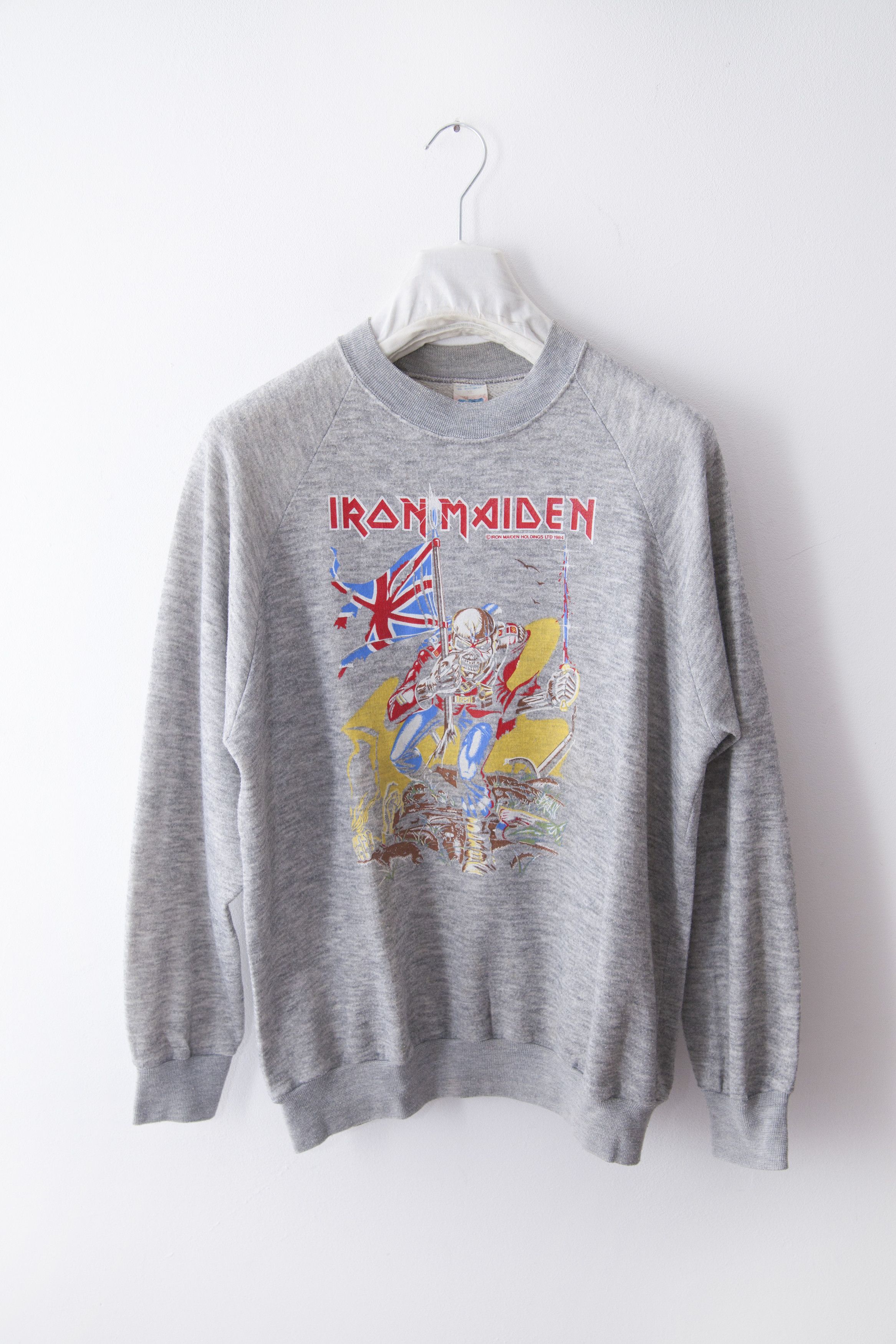 Vintage 1984 Iron Maiden The Trooper sweatshirt Size US S / EU 44-46 / 1 - 1 Thumbnail