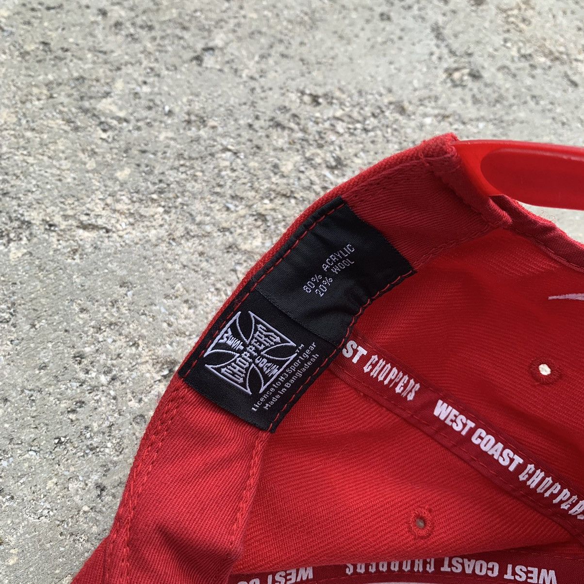 Vintage × West Coast Choppers Vintage West Coast Choppers Hat Cap Red 90s Paul Walker y2k Size ONE SIZE - 5 Thumbnail
