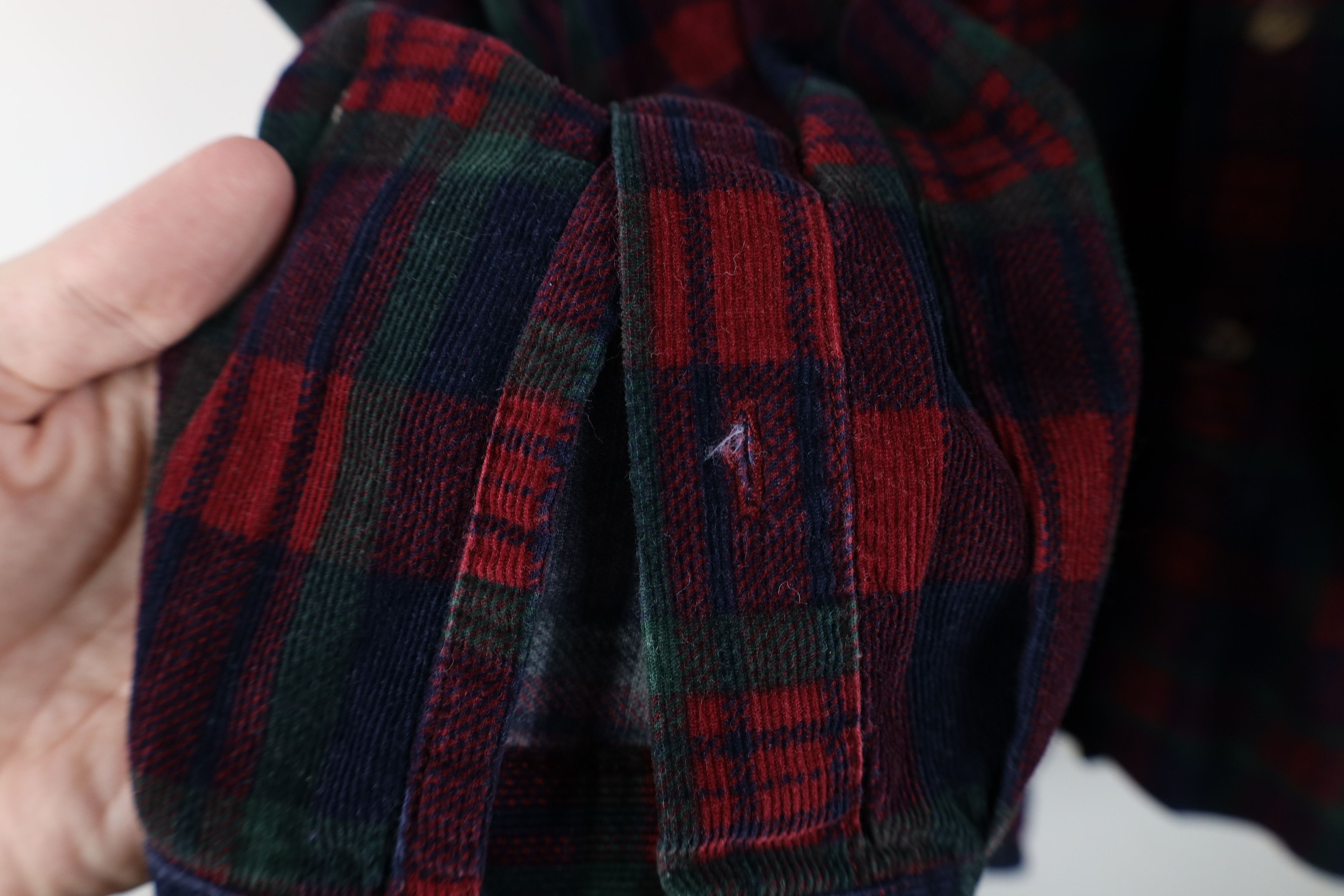 Vintage Vintage 90s Streetwear Corduroy Collared Button Down Shirt Size US L / EU 52-54 / 3 - 5 Thumbnail