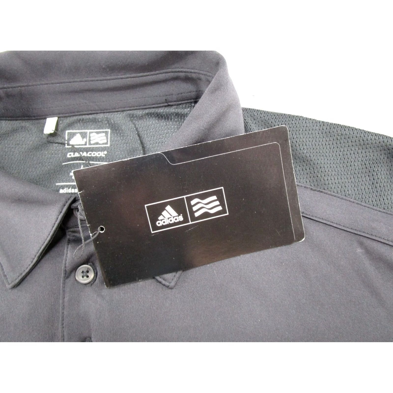 Adidas NWT adidas Golf Climalite Polo Shirt Size L Black Logo Polo Shirt Mens Regular Large w/ Logo Size US L / EU 52-54 / 3 - 2 Thumbnail