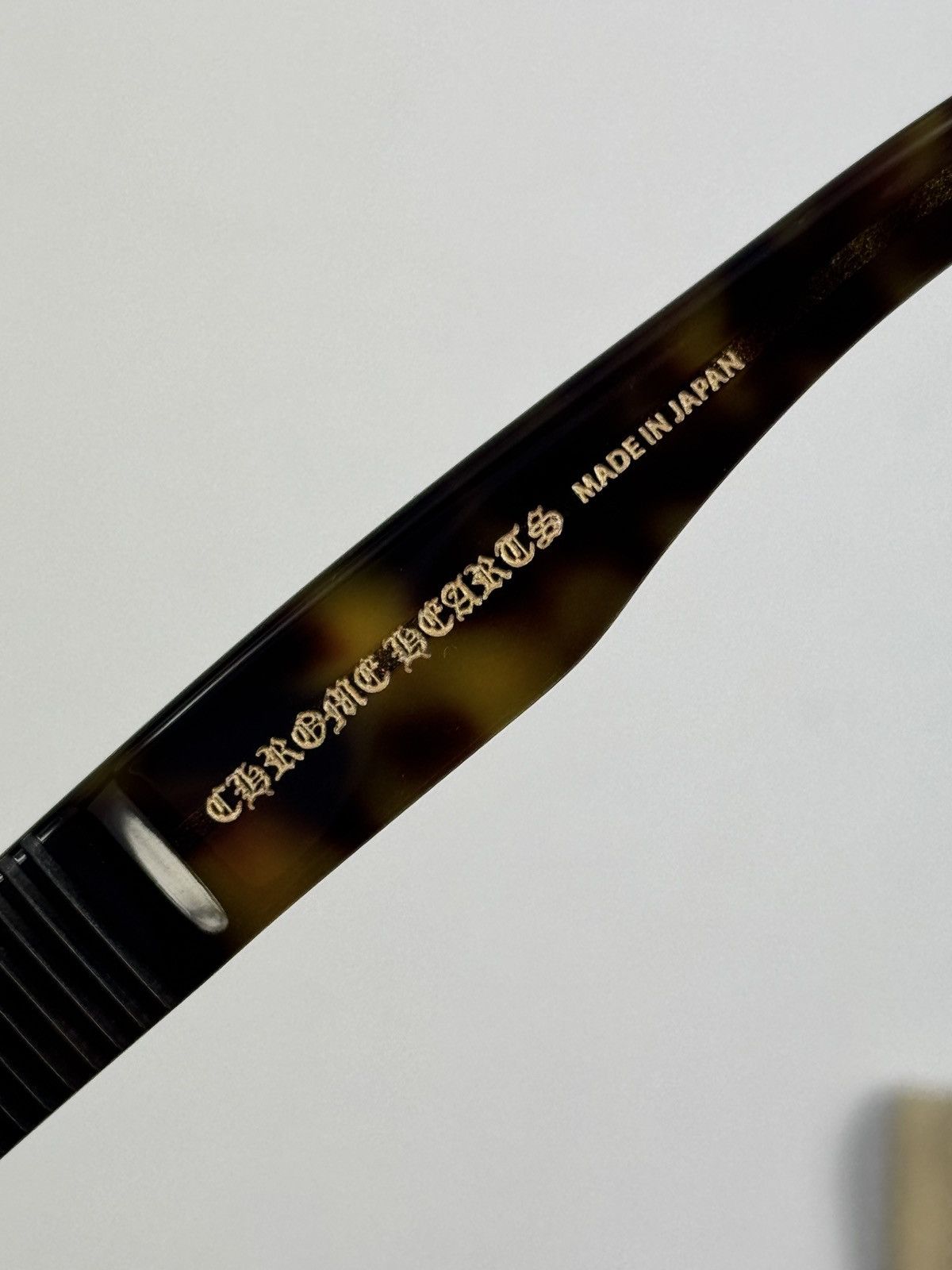 Chrome Hearts BLACK FRAME GOLD DETAILED STEEZIN SUNGLASSES Size ONE SIZE - 8 Thumbnail