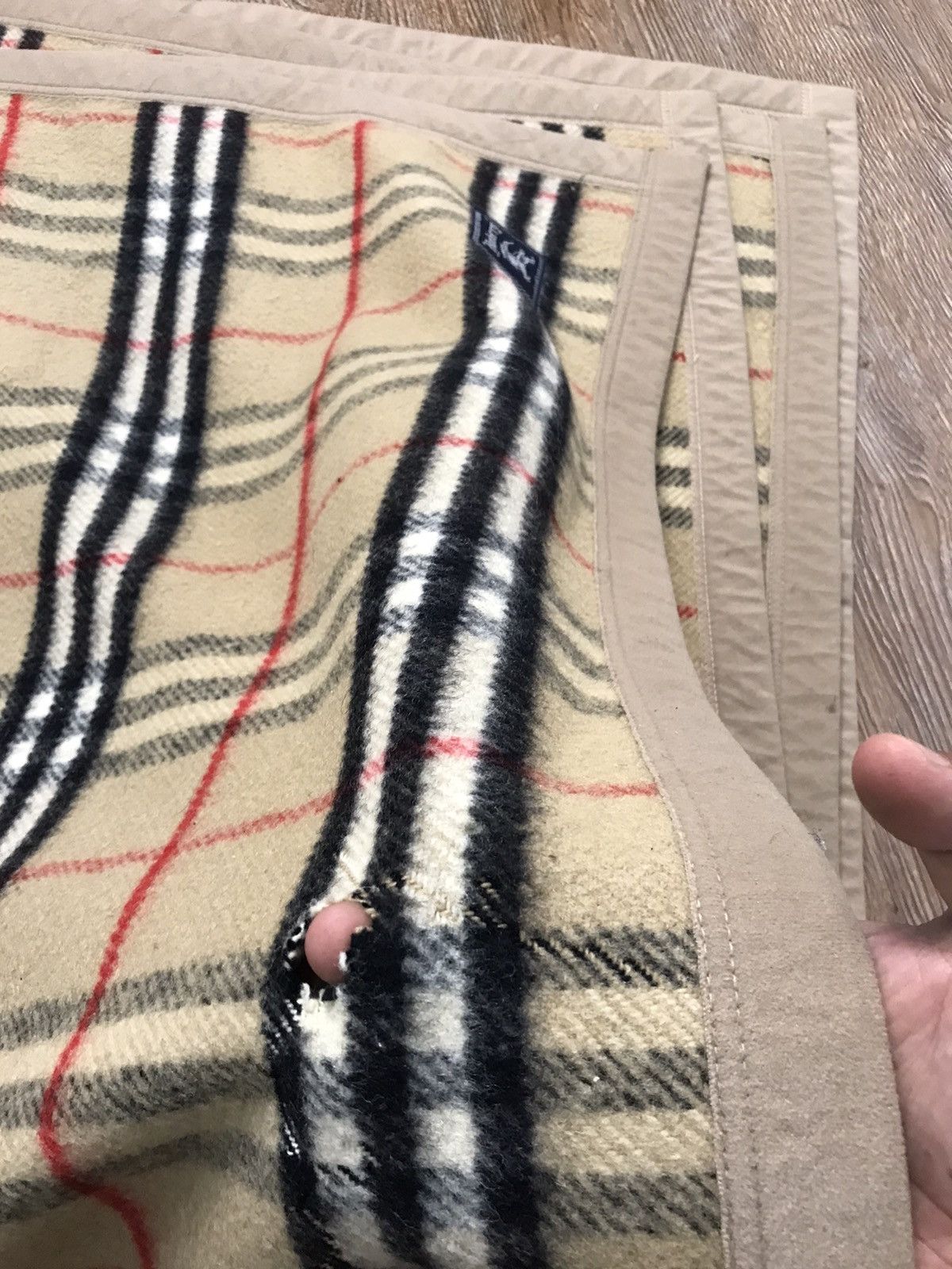 Burberry × Burberry Prorsum × Vintage Burberry Nova Check Wool Blanket Size ONE SIZE - 5 Thumbnail