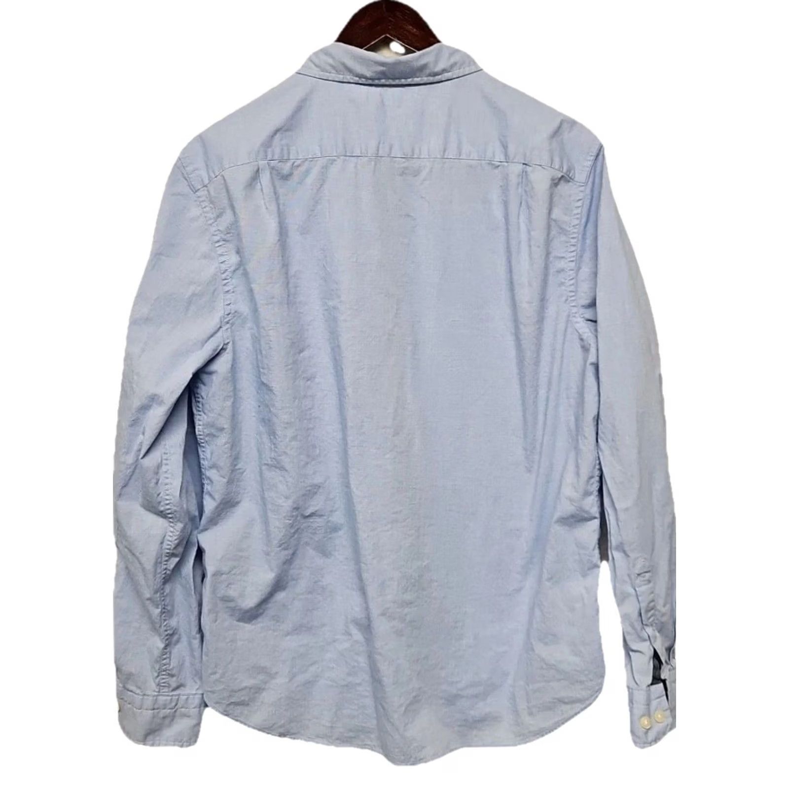 Nautica Nautica Button-Up Shirt Men Large Light Blue Long Sleeve Classic Fit Stretch Button-Down Shirt Size US L / EU 52-54 / 3 - 5 Thumbnail