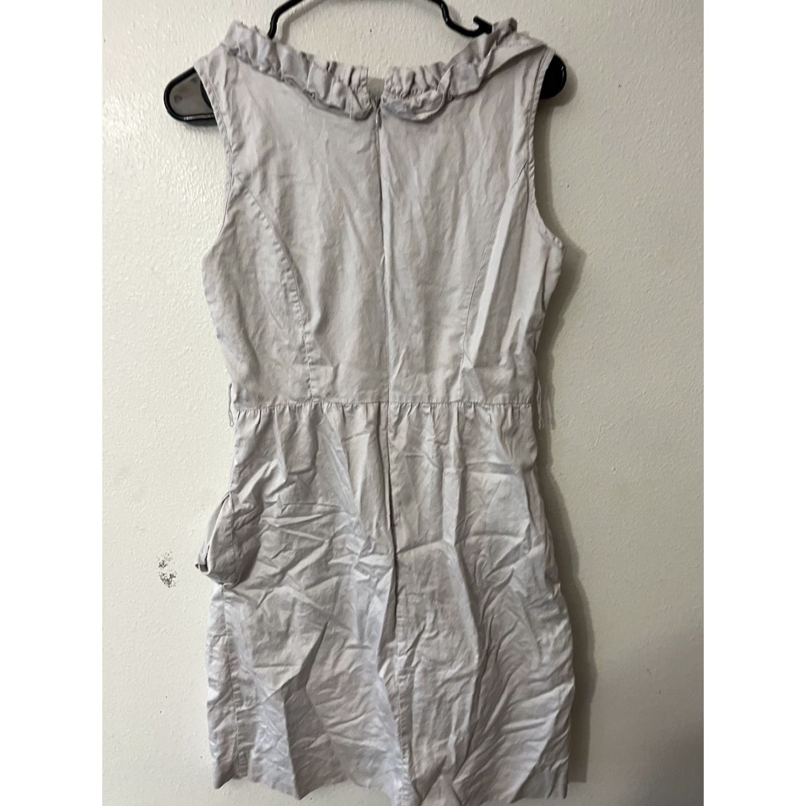 J.Crew J. Crew Shift Dress Solid Back Zip Knee Length Grey Size 6 Sleeveless Size M / US 6-8 / IT 42-44 - 2 Thumbnail