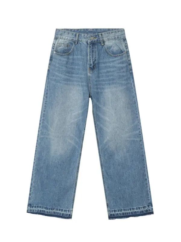 VIBE y2k denim distressed damaged washed jeans Size US 30 / EU 46 - 4 Thumbnail