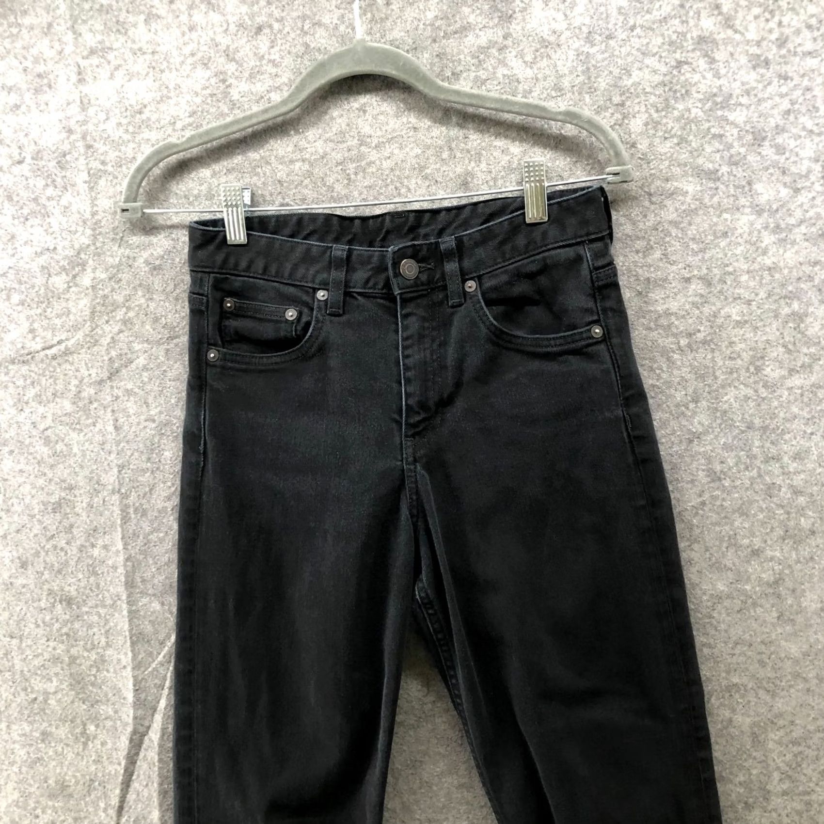 Arket Arket Jeans Womens 26 Black Organic Cotton Stretch Mid Rise Straight Leg 5-Pocket Denim Vintage No Women Jeans Size 26" / US 2 / IT 38 - 3 Thumbnail