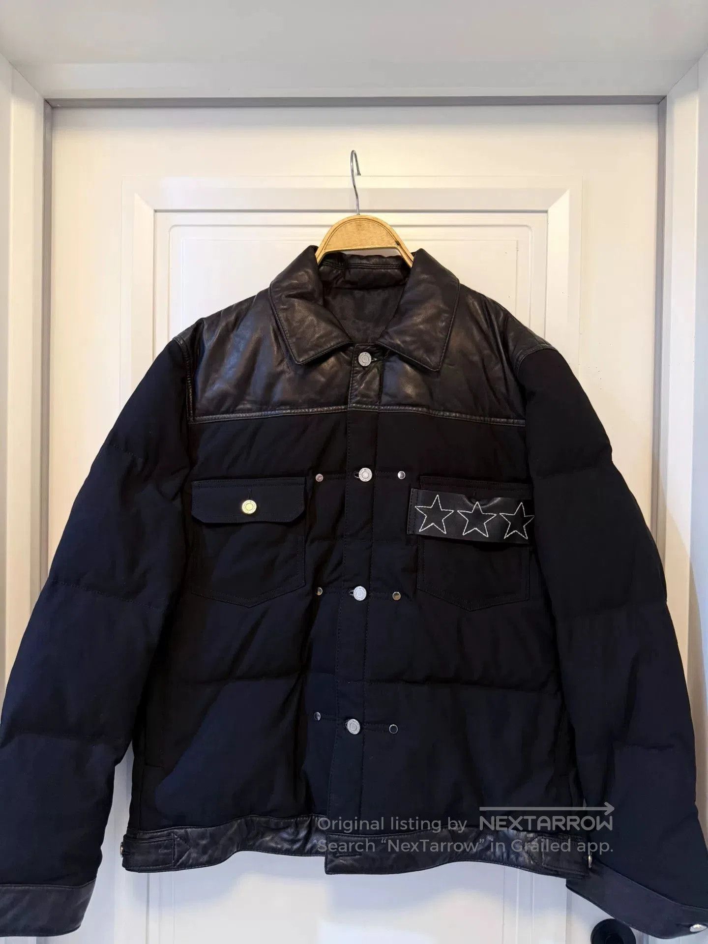 Givenchy Givenchy Men's Down Jacket with Leather Details. Size US XXL / EU 58 / 5 - 1 Thumbnail