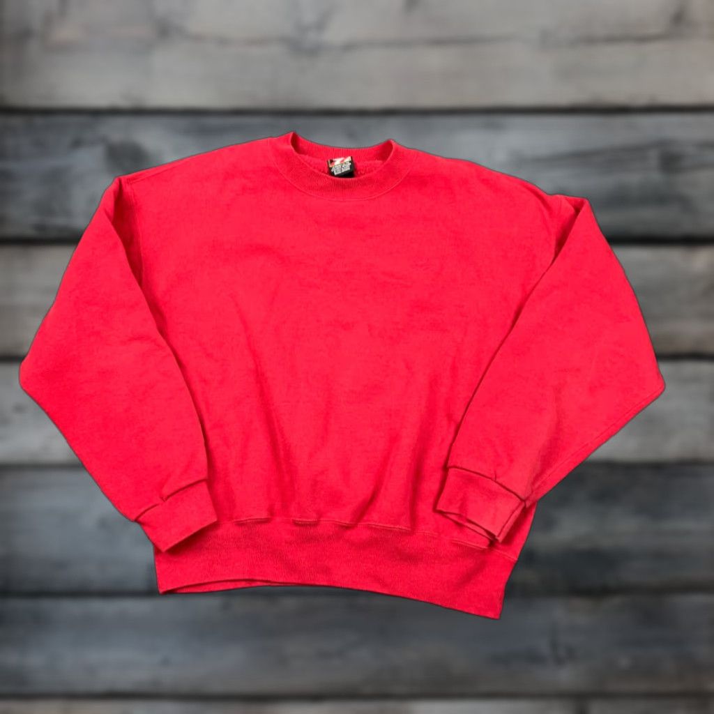 Vintage VINTAGE VTG 90s USA Olympic Red Blank Pullover Sweatshirt Adult Large 50-50 Embroidered Size US L / EU 52-54 / 3 - 1 Thumbnail