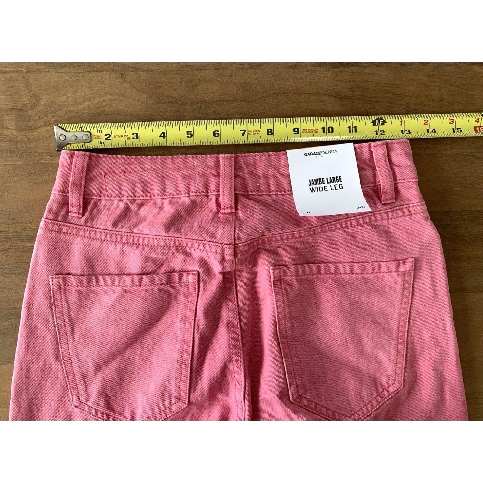 Garage Garage Jeans Women’s 0 26x33 Pink Wide-Leg Denim 90s Jambe NWT Shirt? Size 25" / US 0 / IT 36 - 6 Thumbnail