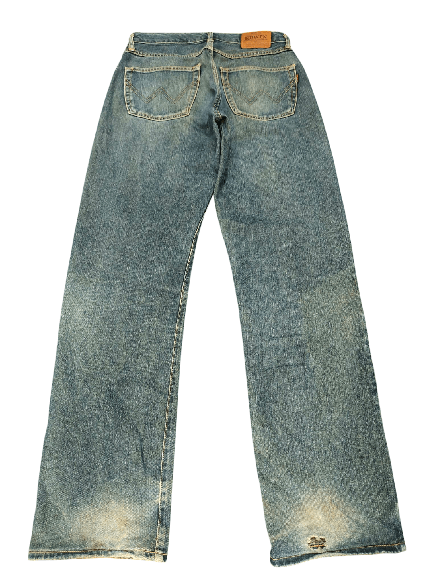 Kapital Vintage 90s Edwin Clawmark Distress Faded Denim Jeans Size US 32 / EU 48 - 10 Thumbnail