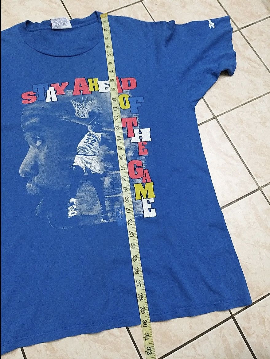 NBA VINTAGE 90s SHAQ O'NEAL STAY AHEAD OF THE GAME Tee SHIRT Size US L / EU 52-54 / 3 - 8 Thumbnail