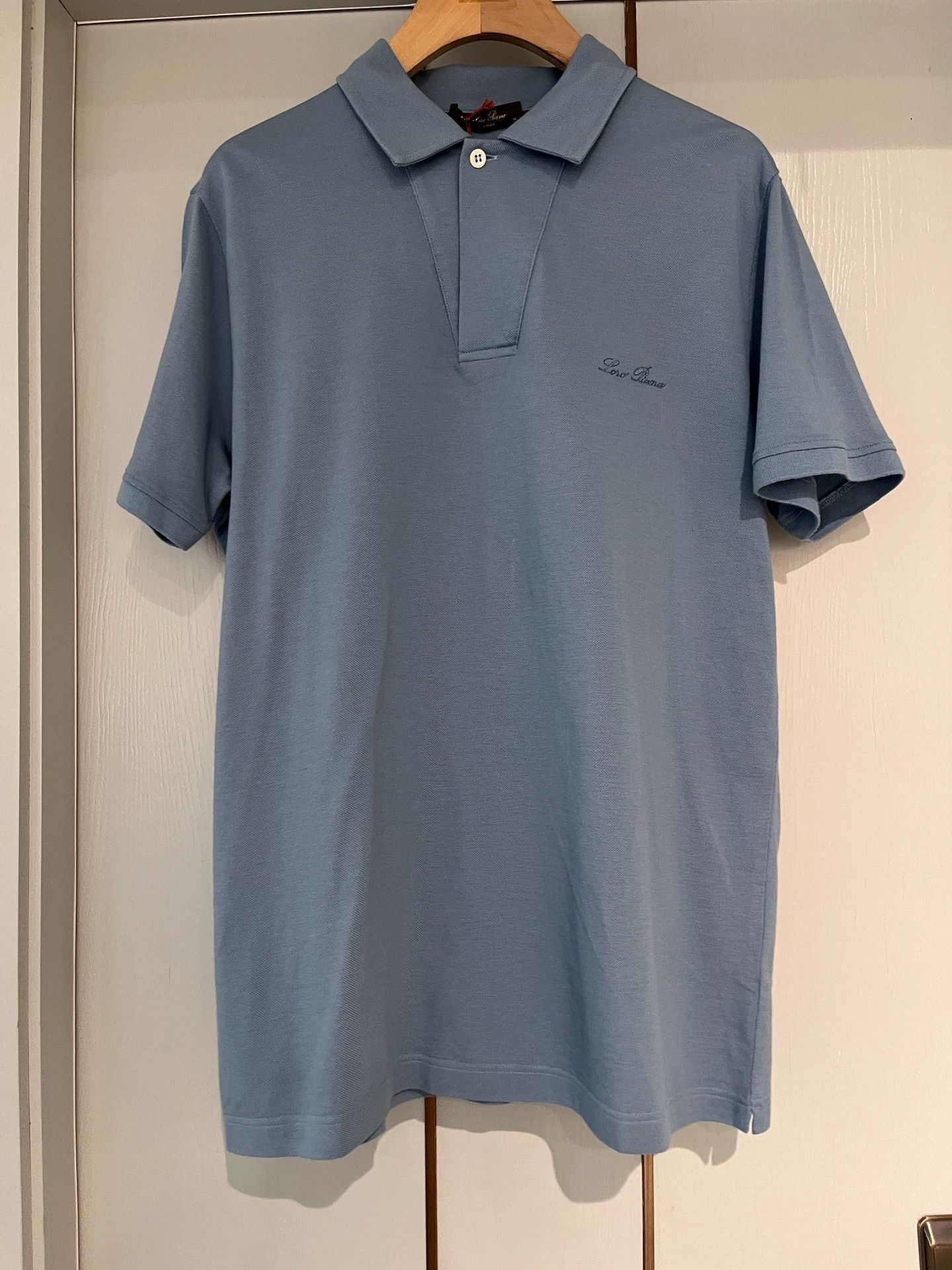 Loro Piana Loro Piana Solid Short Sleeve Polo - dmc Size US S / EU 44-46 / 1 - 1 Thumbnail