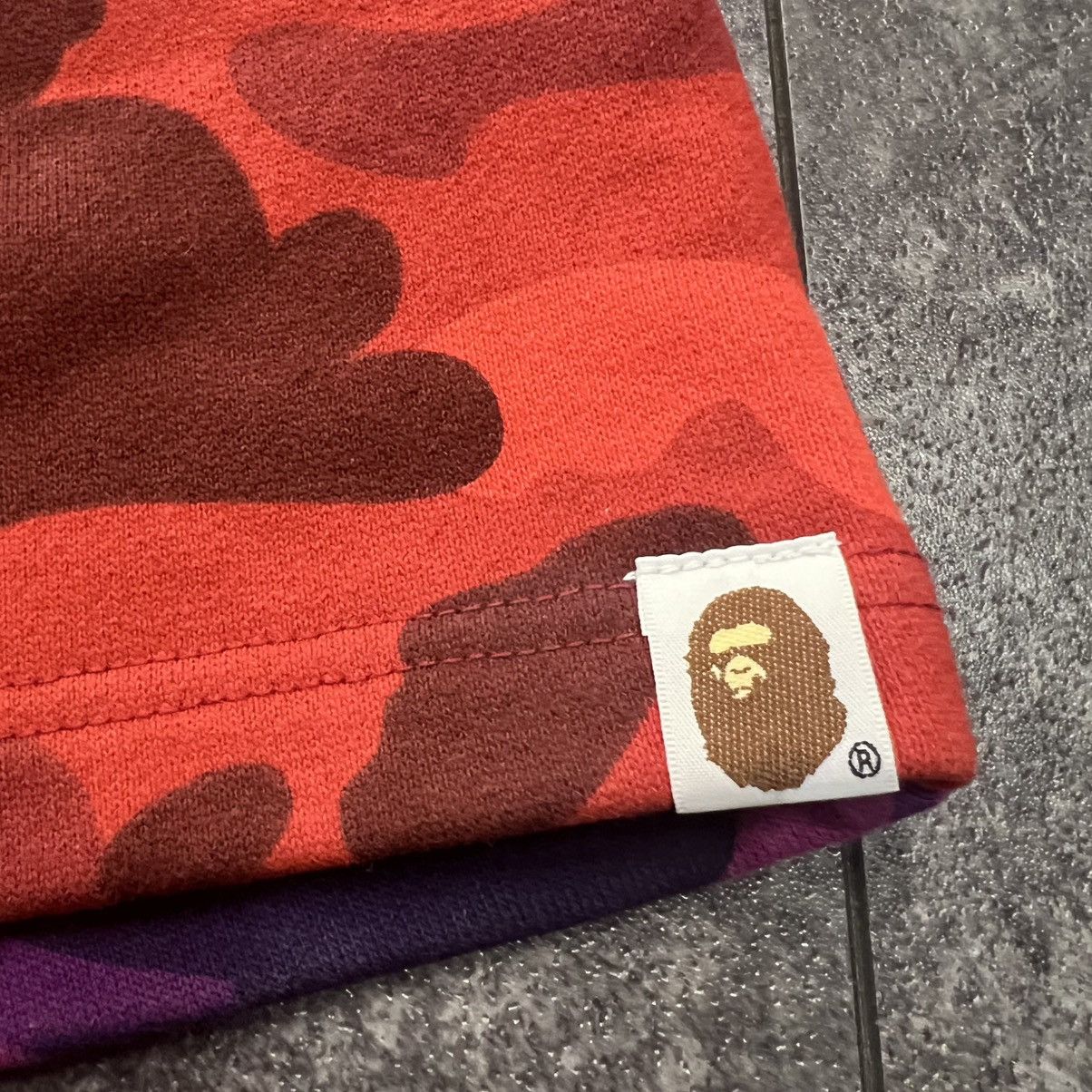 Bape Bape Crazy Camo Shark Sweat Shorts Red Size US 34 / EU 50 - 3 Thumbnail