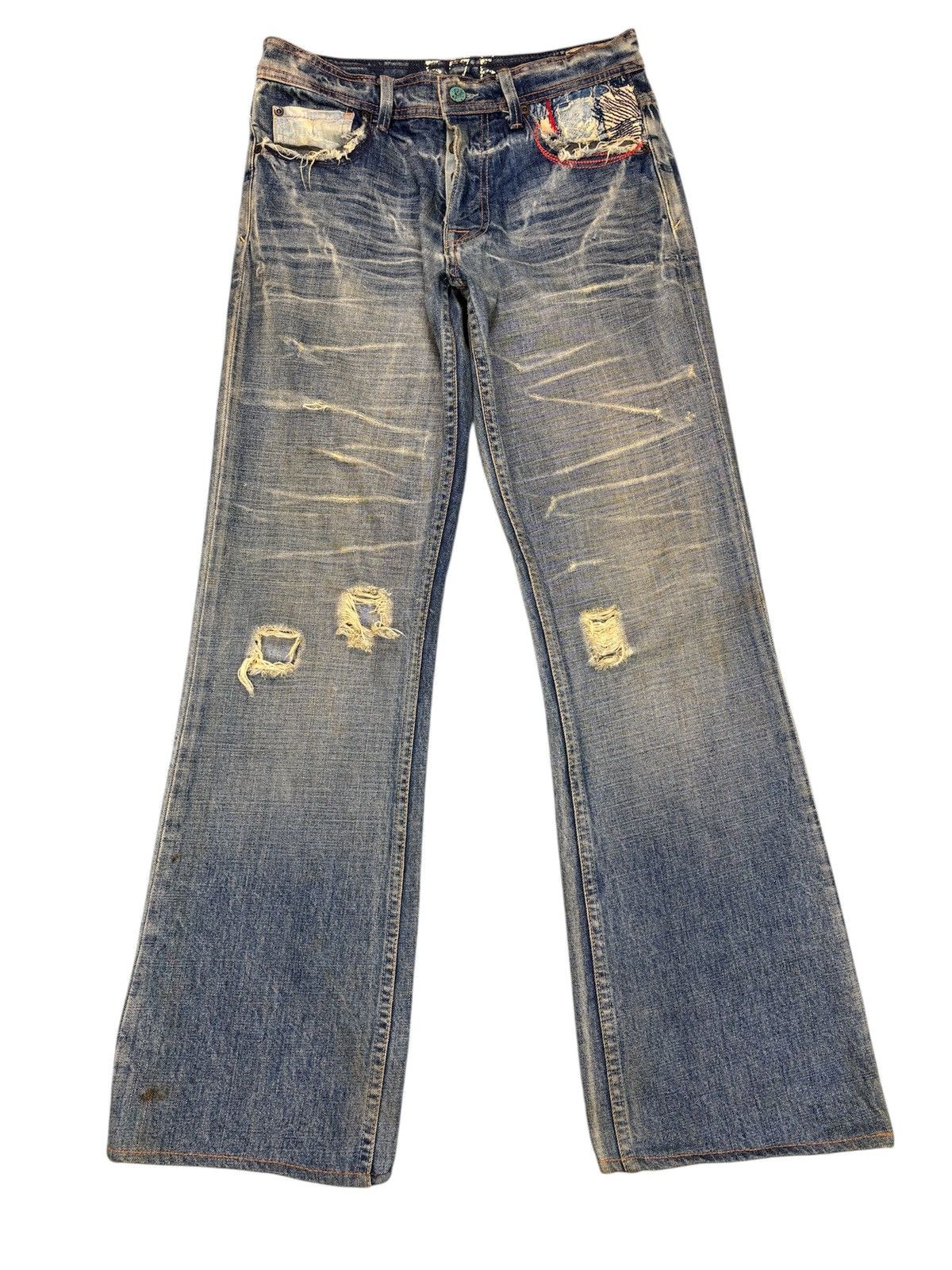 Other 575 Distressed Flared Denim Jeans. S016 Size US 29 - 1 Thumbnail