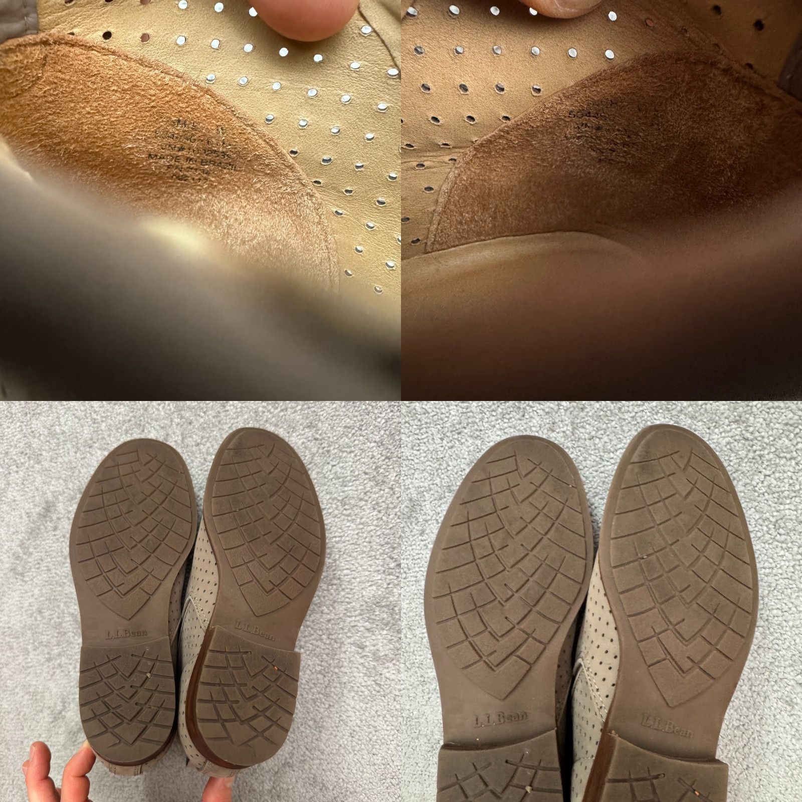 Vintage L.L. Bean Perforated Suede Leather Chealse Ankle Boots Womens 6.5 Gray Pull On Size US 6.5 / IT 36.5 - 9 Thumbnail