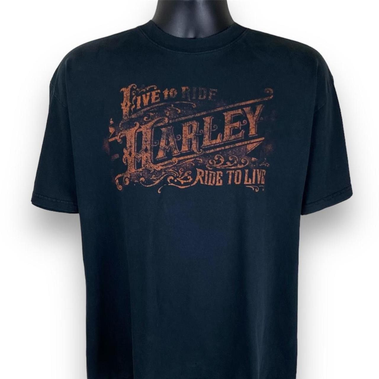 Harley Davidson × Vintage Vintage Harley Davidson Motorcycles Biker Essential Tshirt Size US XL / EU 56 / 4 - 2 Thumbnail
