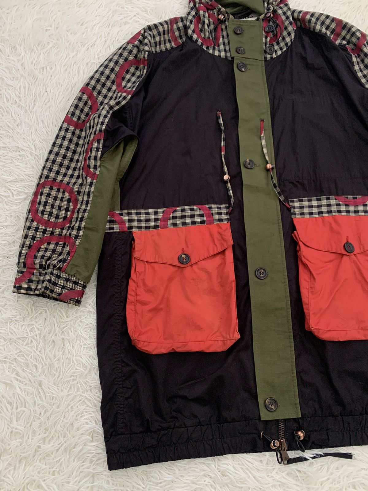 Vivienne Westwood Super Rare Vivienne Westwood Gingham Panel Coat Jacket Parka Size US L / EU 52-54 / 3 - 5 Thumbnail