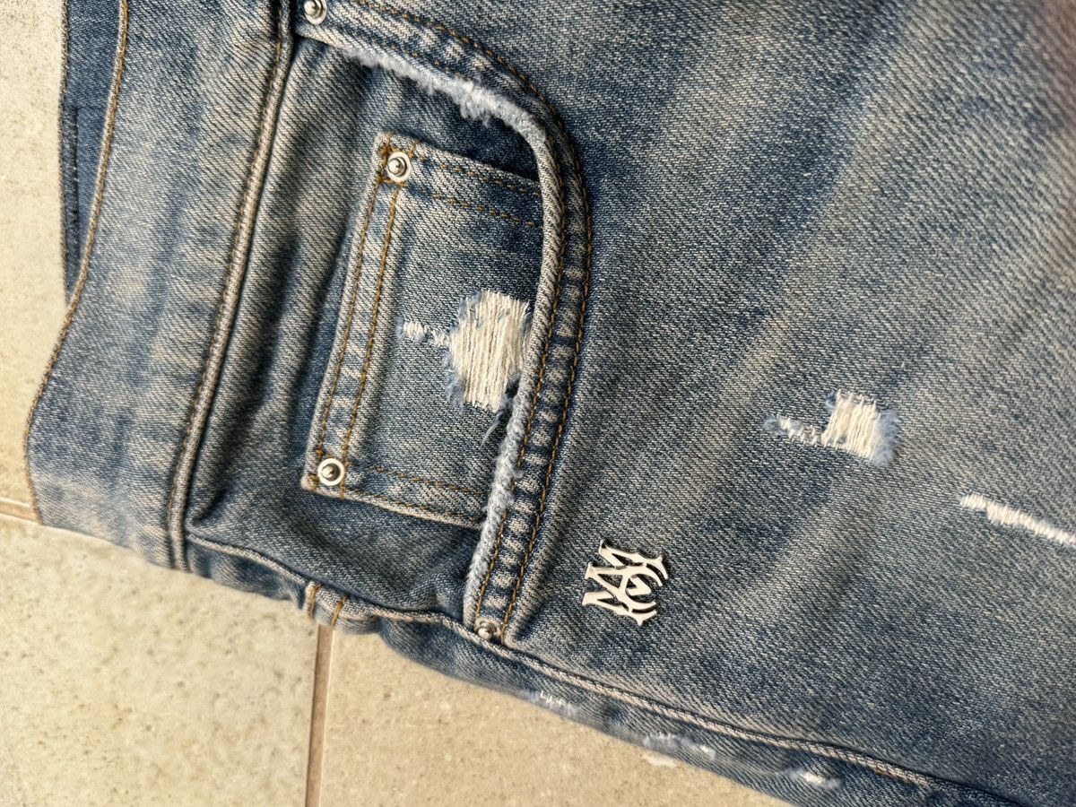 Amiri Amiri Blue slash slim jeans BRAND NEW W TAGS from ssense Size US 29 - 7 Thumbnail