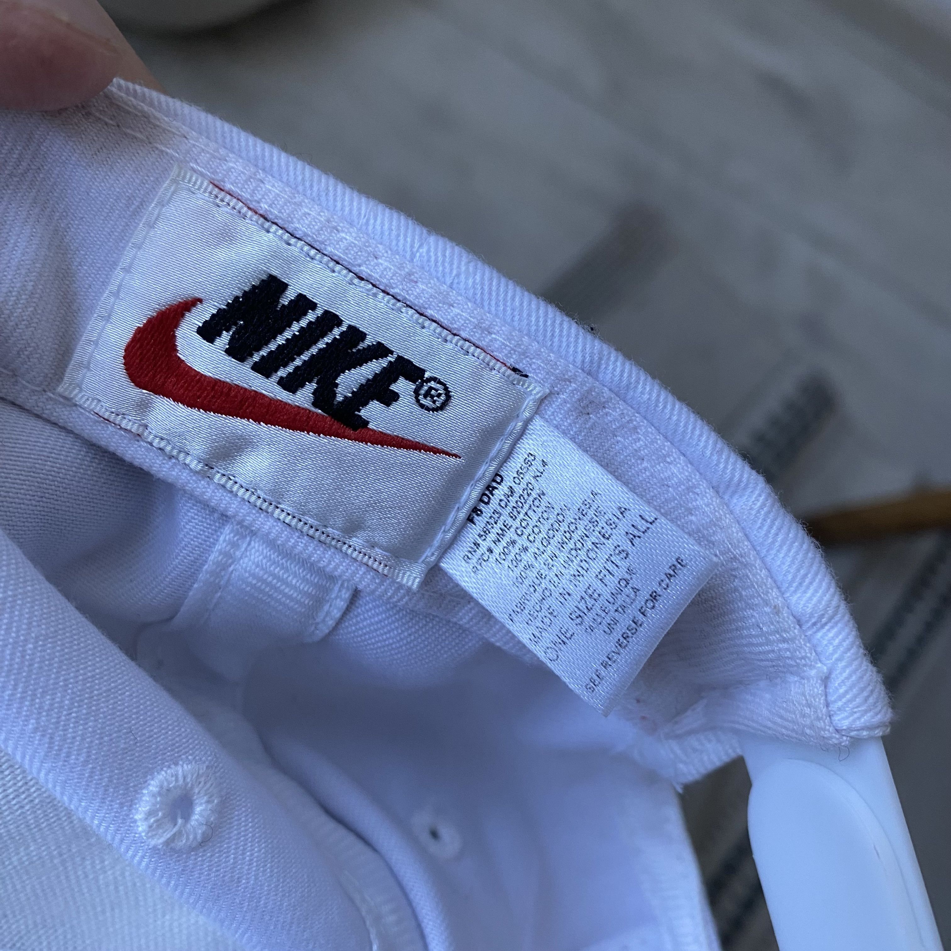 Nike 🤍 Vintage 90s Nike Cap Center logo Swoosh Dad Hat Y2K Size ONE SIZE - 7 Thumbnail