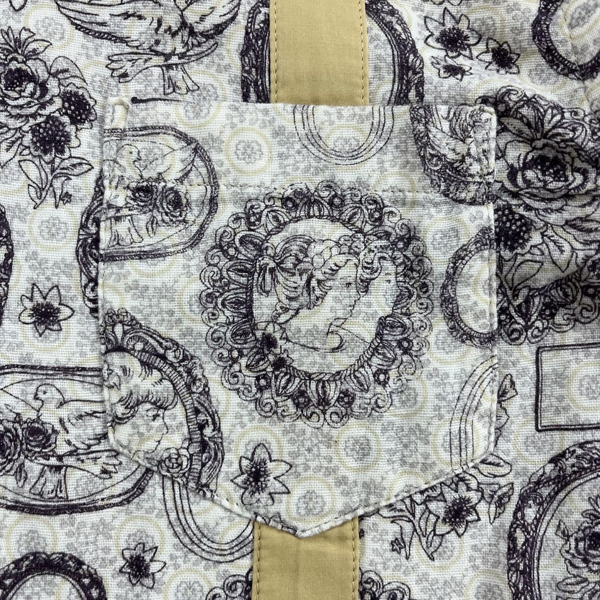 Frapbois Vintage Frapbois Issey Miyake Baroque Cameo Pattern Shirt Size US S / EU 44-46 / 1 - 7 Thumbnail