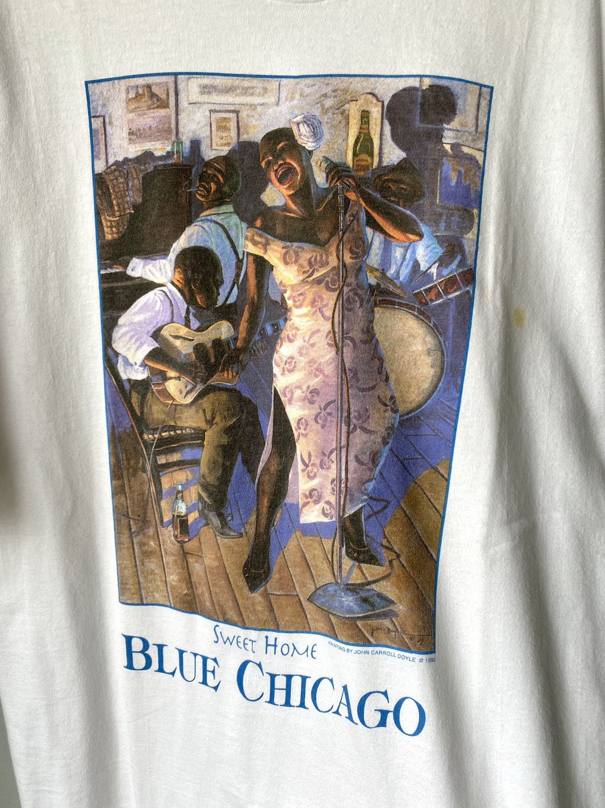 Band Tees 1993 Vintage Jazz Dans Blue Chicago T Shirt 90’s Size US XL / EU 56 / 4 - 3 Thumbnail