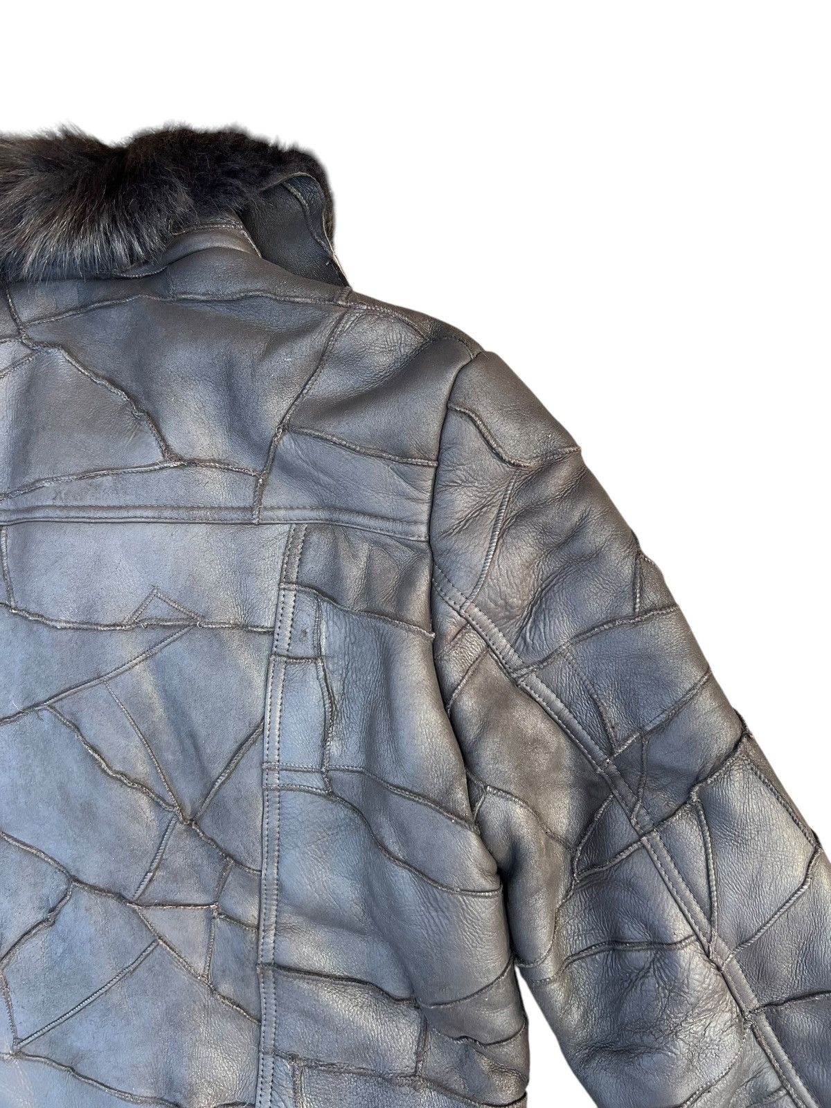 Leather Dope + Drakkar Patchwork Sheepskin Leather Shearling Jacket Size US M / EU 48-50 / 2 - 21 Thumbnail