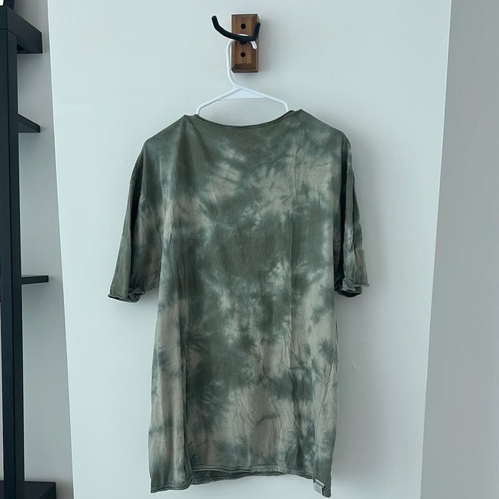 Zara Zara Green Tie-Dye Short Sleeve Tee Size US XL / EU 56 / 4 - 4 Thumbnail