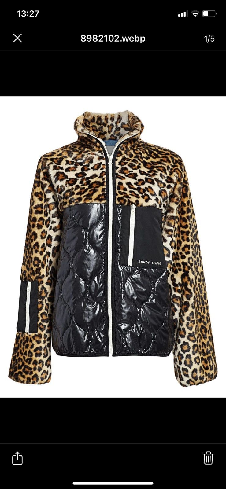 Sandy liang leopard fleece store