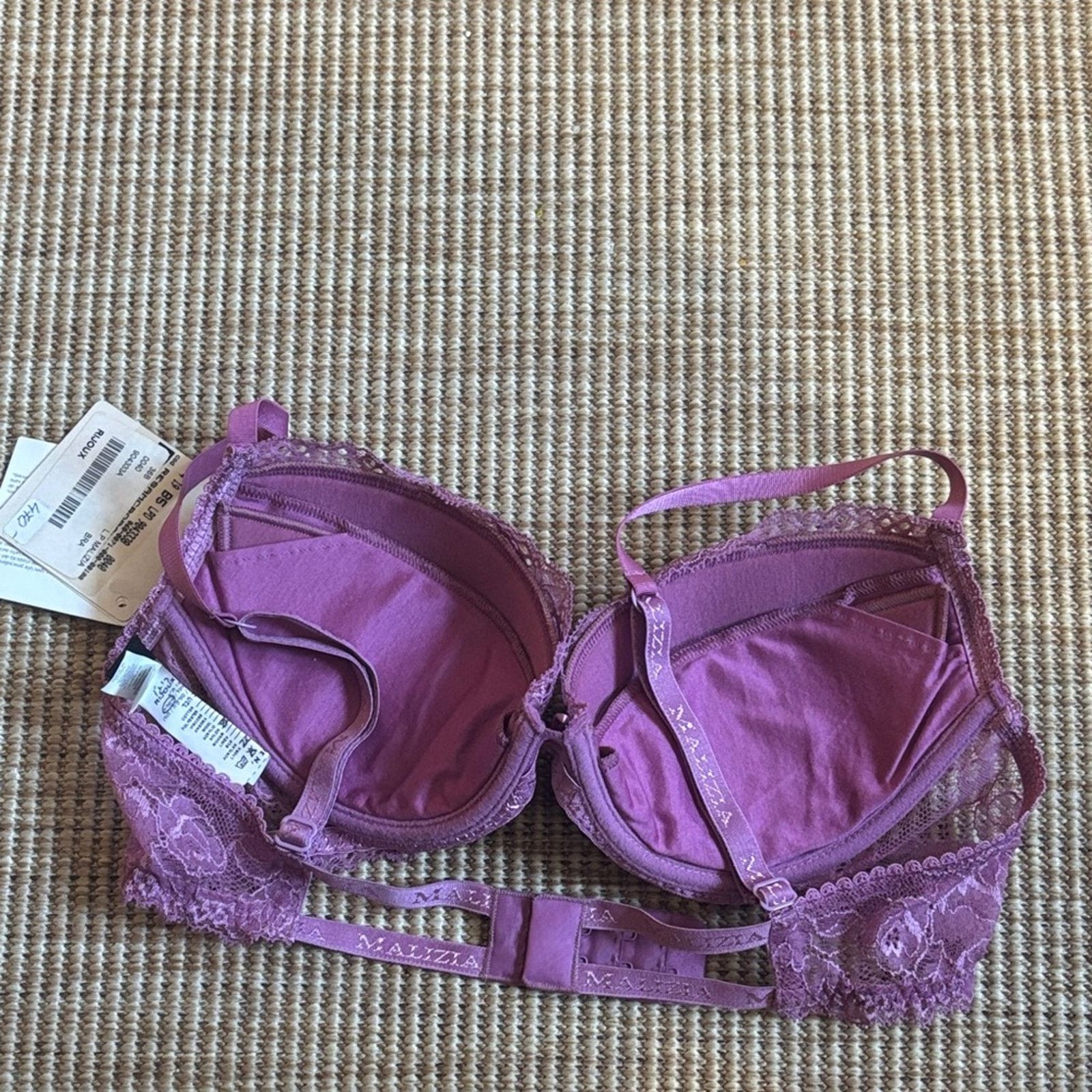La Perla La Perla Lace Underwire Bra in Plum Size 36 B Size ONE SIZE - 7 Thumbnail