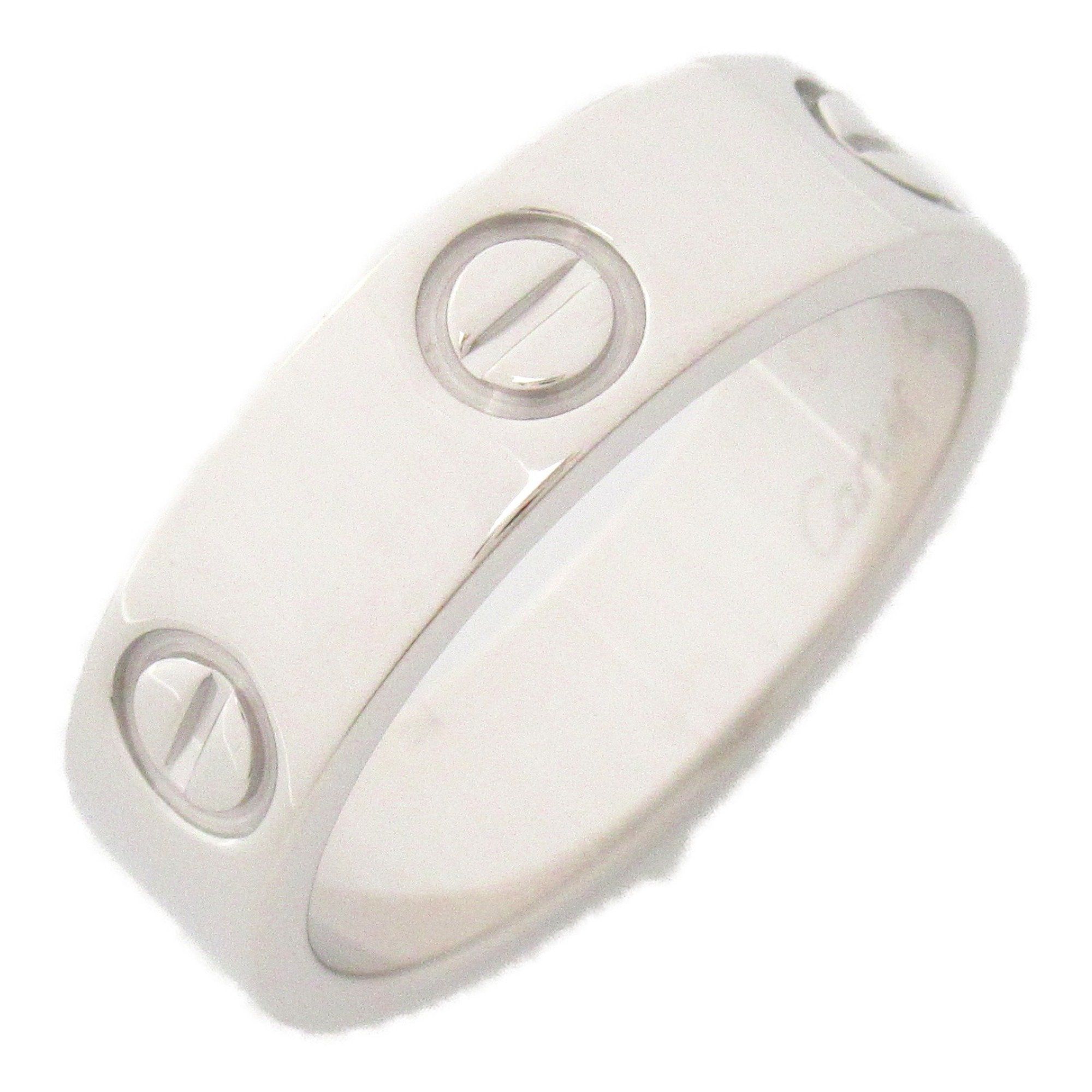 image of Cartier Love Ring Ring Silver K18Wg[Whitegold] Silver, Women's