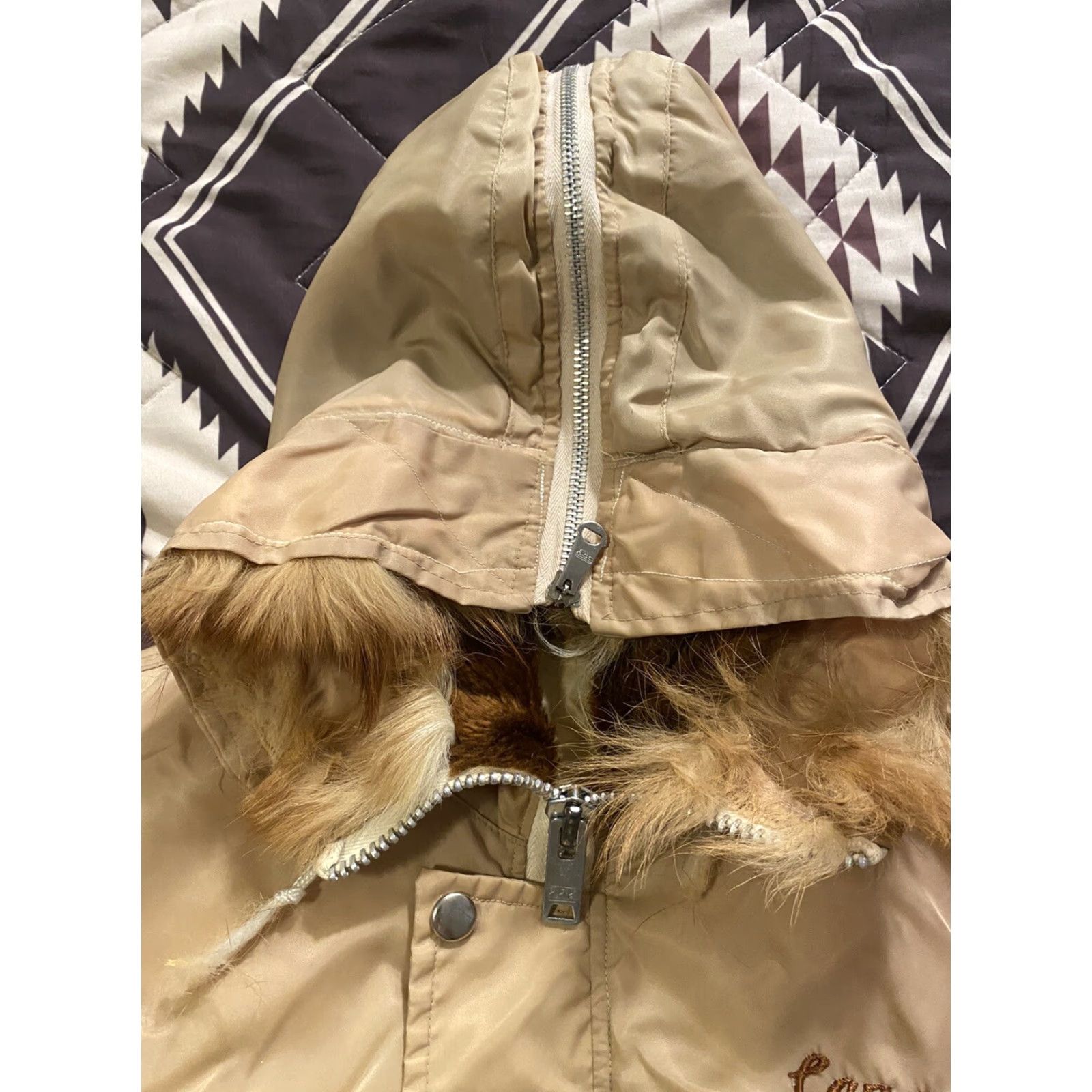 Vintage Vtg 50s N-2B Flyers Parka Jacket Split Hood Fur Souvenir Korea Embroidered Small Shirt Mens Size US S / EU 44-46 / 1 - 4 Thumbnail