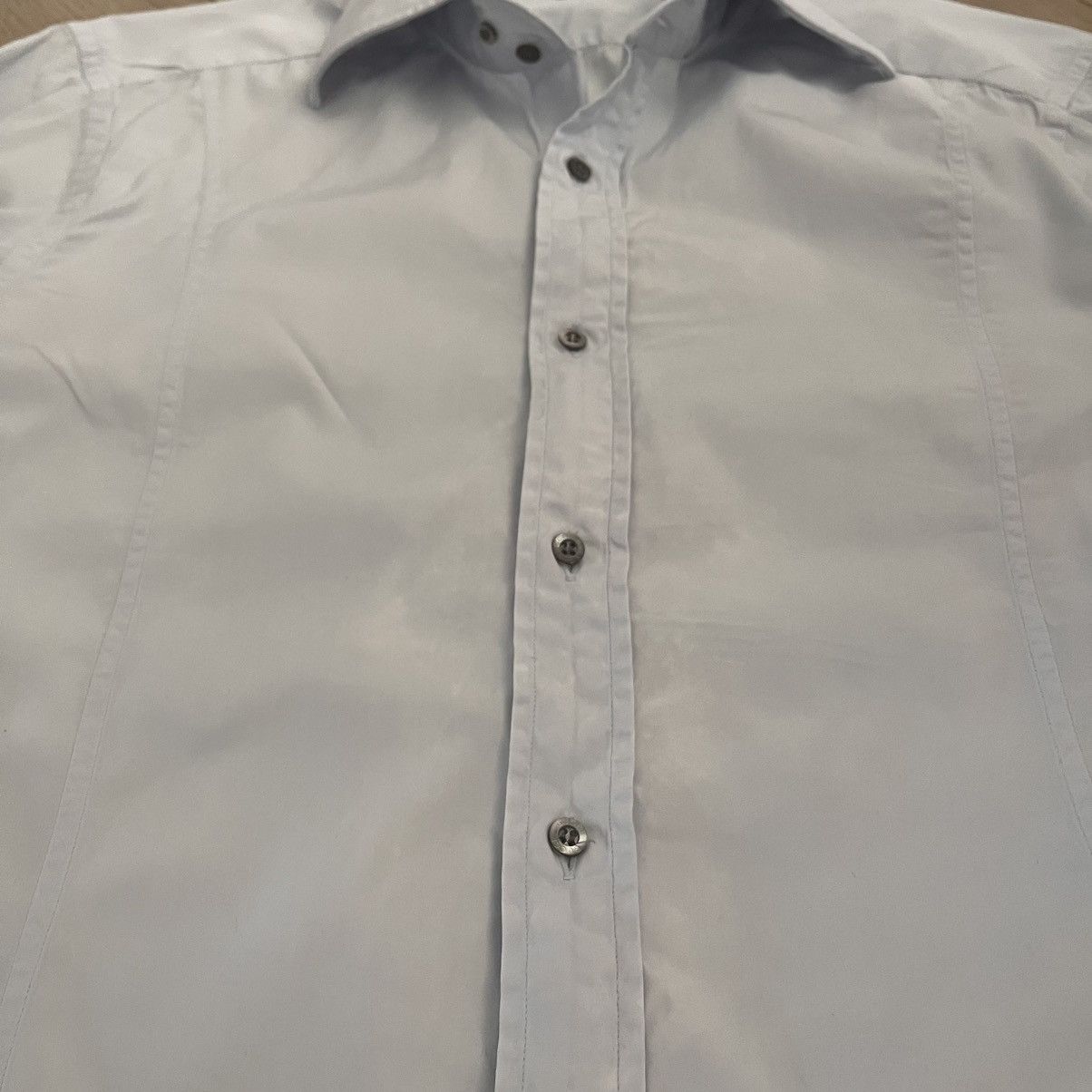Gucci Gucci Pale Blue Dress Shirt Size US L / EU 52-54 / 3 - 2 Thumbnail