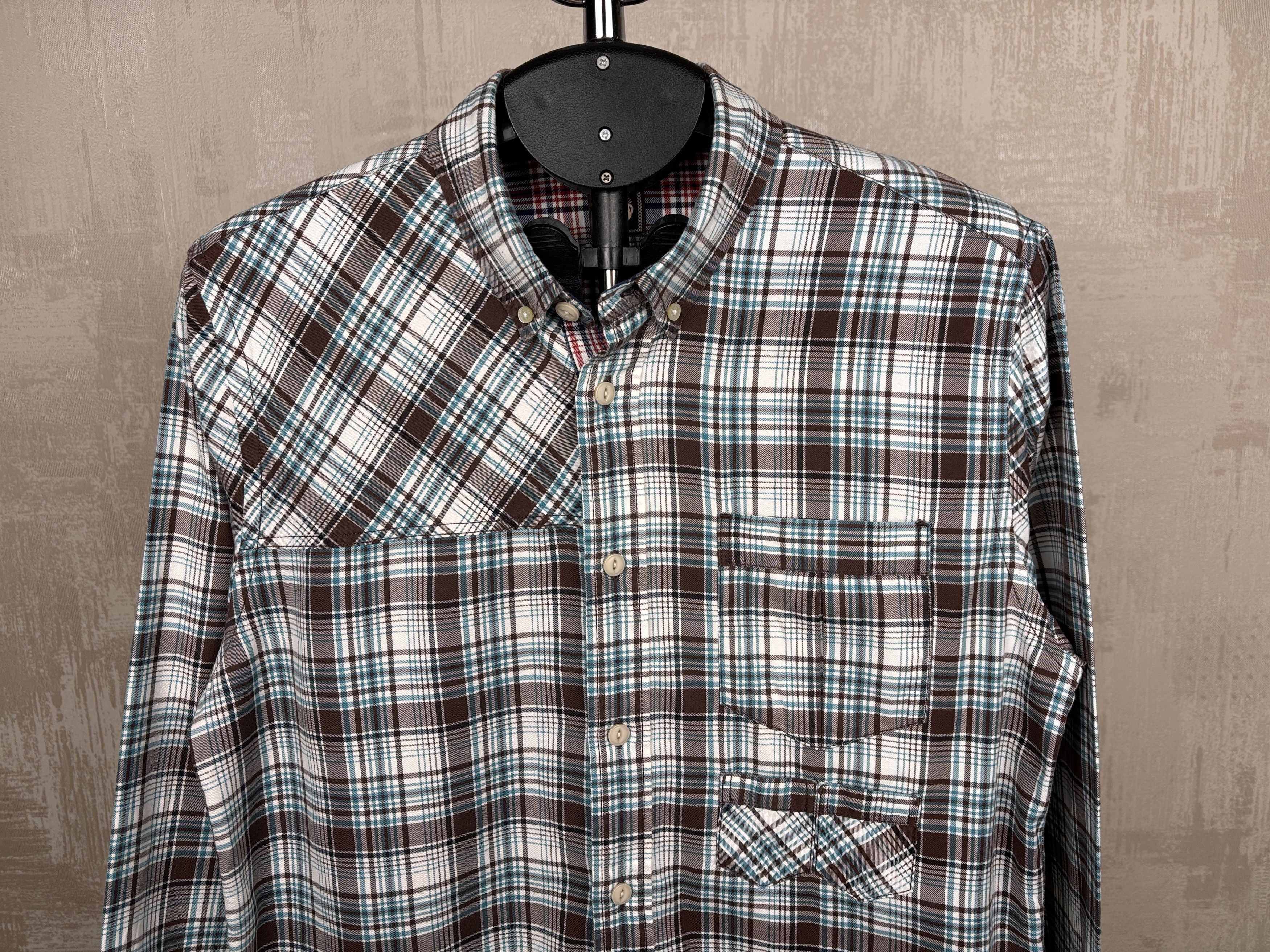 Pretty Green Pretty Green Check Long Sleeve Shirt Button Down Size US L / EU 52-54 / 3 - 4 Thumbnail