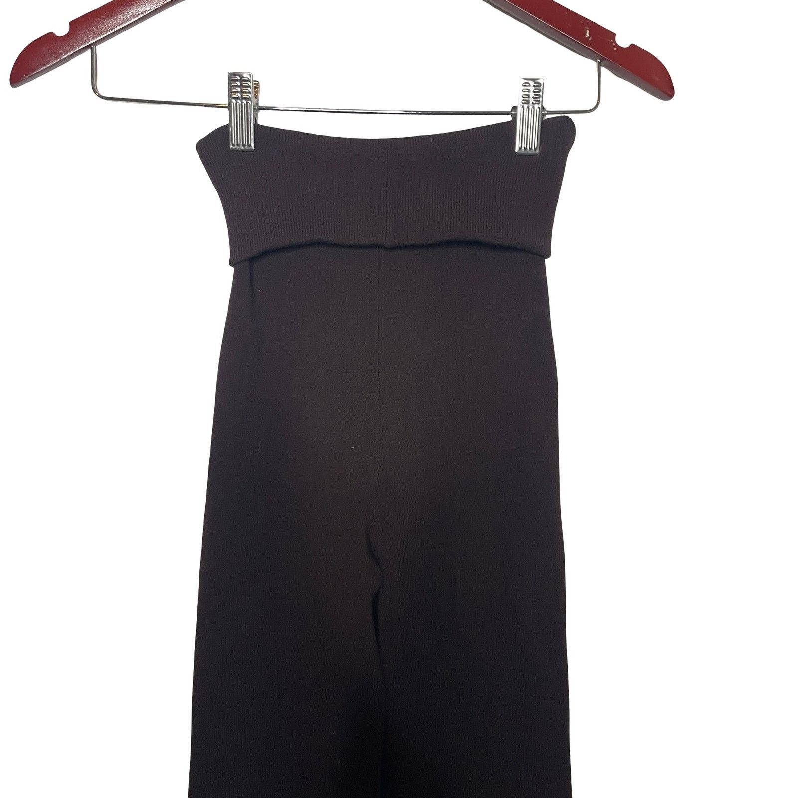 Other LESET Brown Chocolate Zoe Wide Leg Pants sz S Size 26" / US 2 / IT 38 - 5 Thumbnail