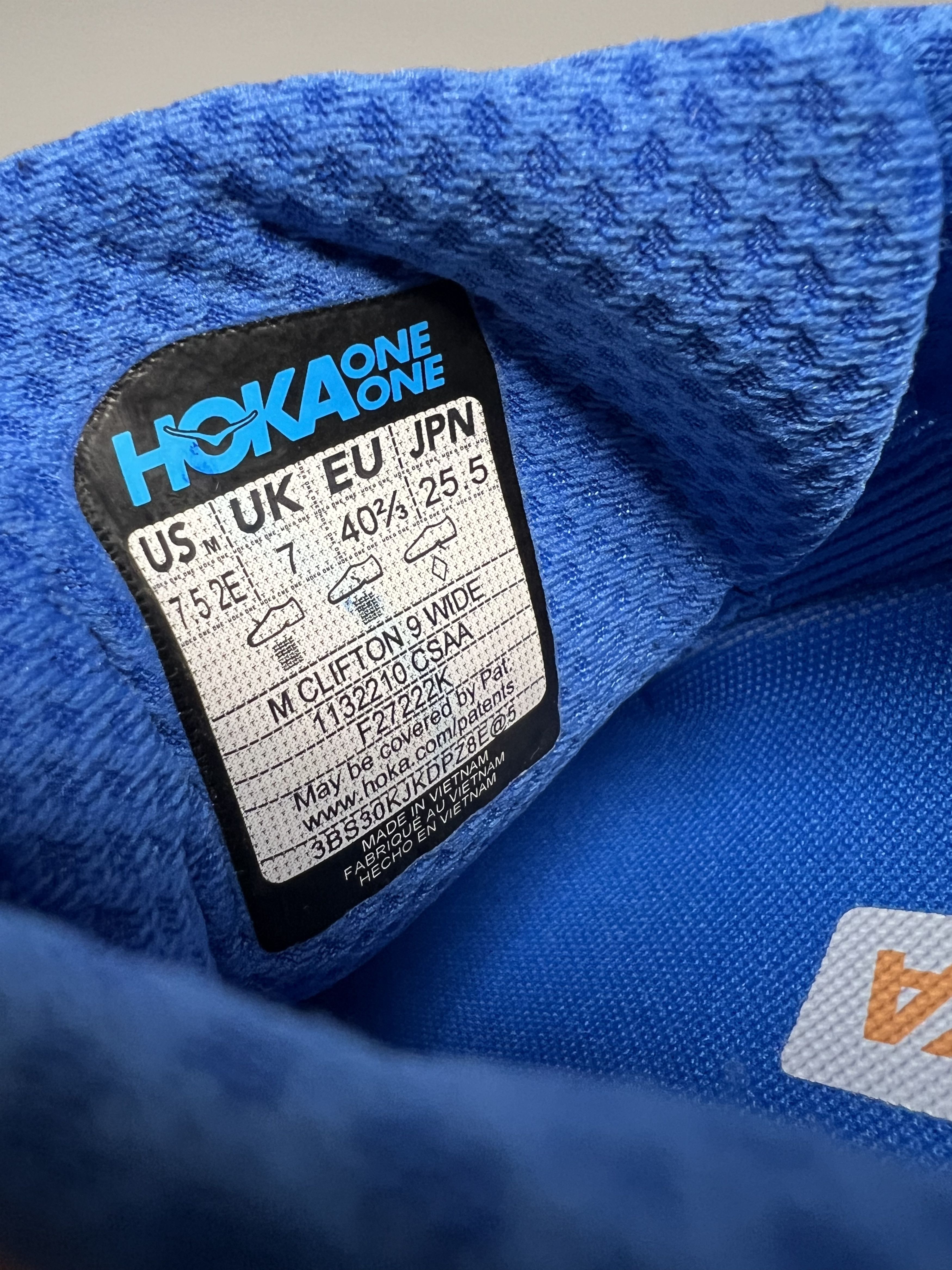 Hoka 7.5EE Hoka One One Clifton 9 Wide Running Shoes Walking Gym Size US 7.5 / EU 40-41 - 7 Thumbnail