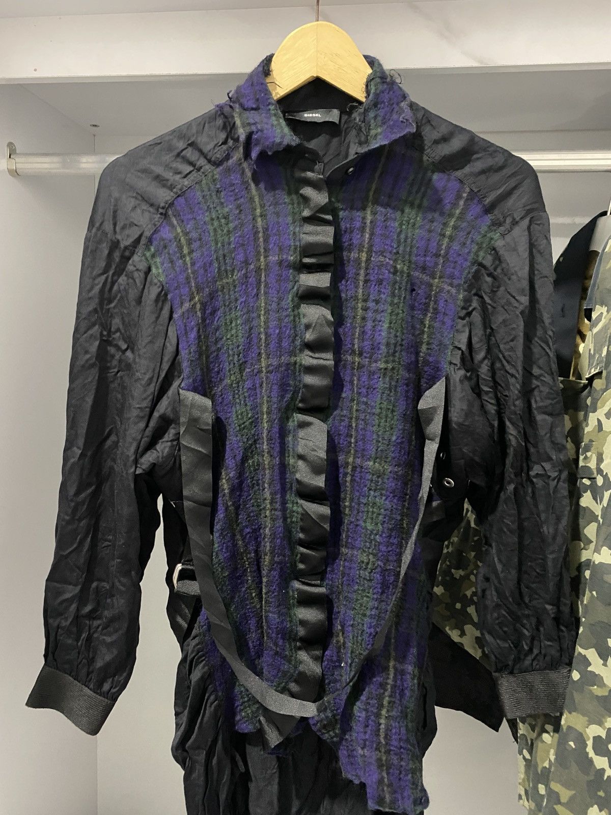 Diesel 🖤BLACKFRIDAY🖤Diesel Bondage Hybrid Punk Shirt Size XS / US 0-2 / IT 36-38 - 2 Thumbnail