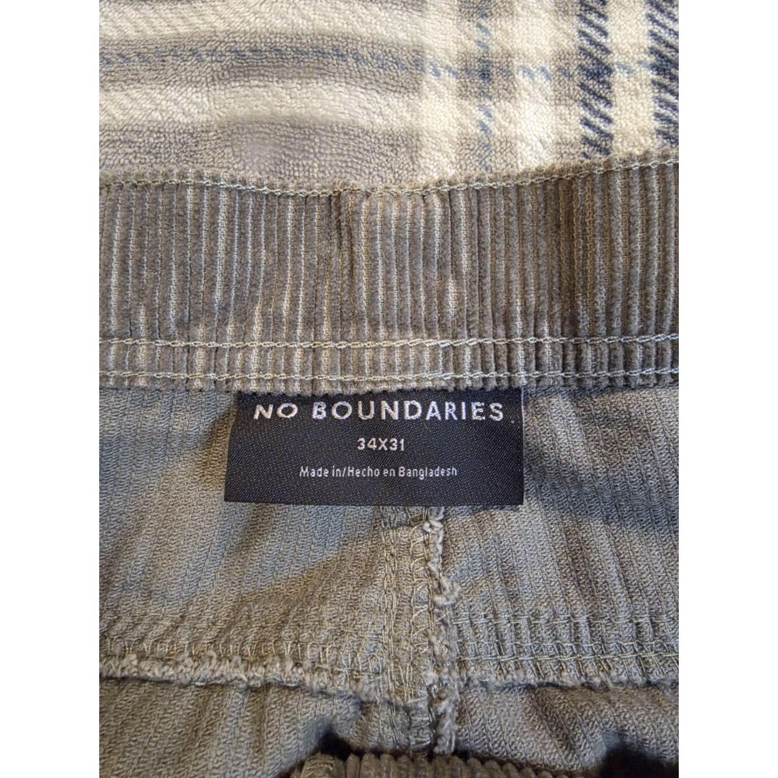 Vintage VINTAGE No Boundaries Carpenter Pants Wide-Leg Corduroy Green 34x31 Men Regular 90s Grunge Hip Hop"} Size US 34 / EU 50 - 6 Thumbnail