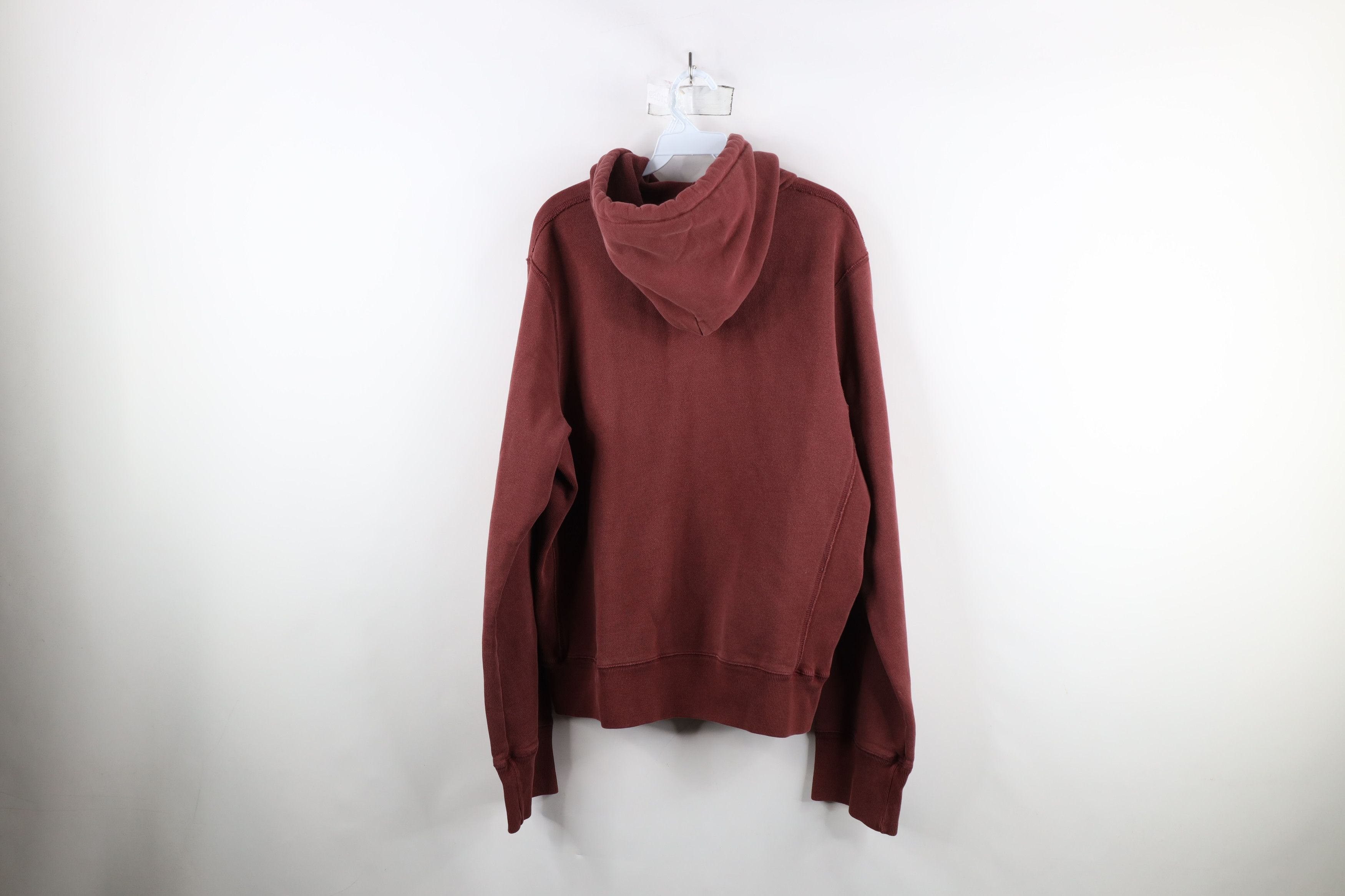 Abercrombie & Fitch × Vintage Vintage 90s Y2K Abercrombie & Fitch Spell Out Hoodie Red Size US L / EU 52-54 / 3 - 11 Thumbnail