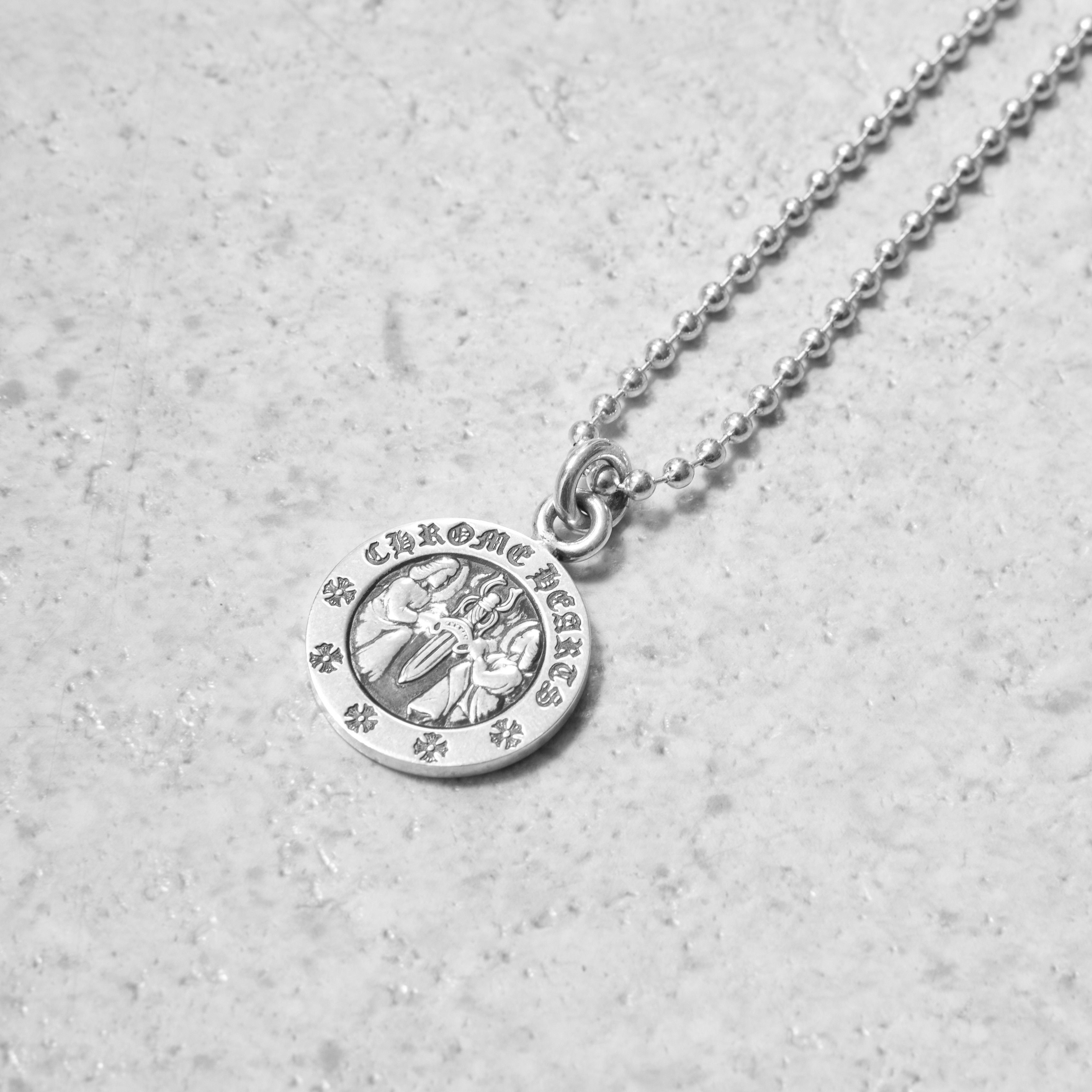 Chrome Hearts CHROME HEARTS Angel Medal Plus Ball Chain Necklace Size ONE SIZE - 6 Thumbnail
