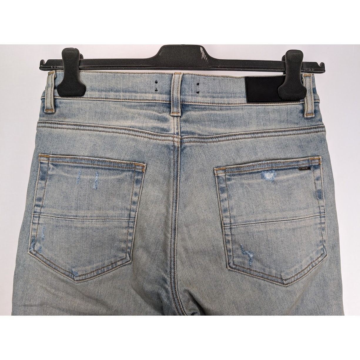 Amiri o1rshd1 Print Drip Logo Jeans in Clay Indigo Size US 32 / EU 48 - 20 Thumbnail