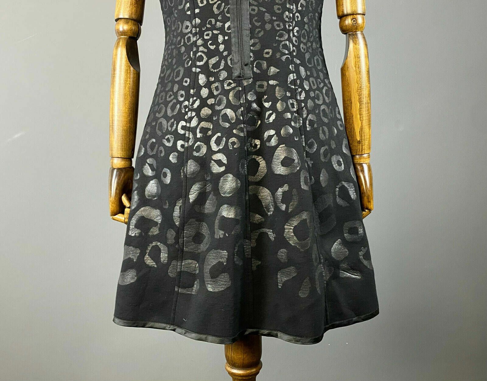 Designer Save The Queen Black / Purple A-Line Reversible Dress Size M / US 6-8 / IT 42-44 - 7 Thumbnail